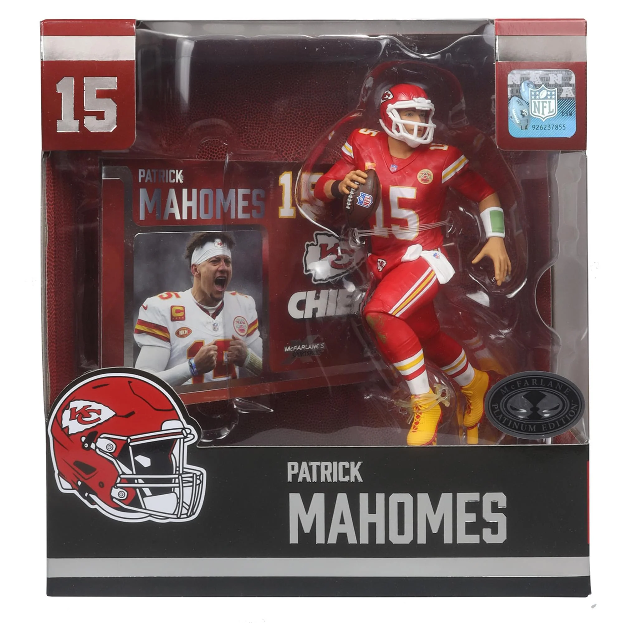 McFarlane NFL Patrick Mahomes (Kansas City Chiefs) Action Figure | Chase - Image 2
