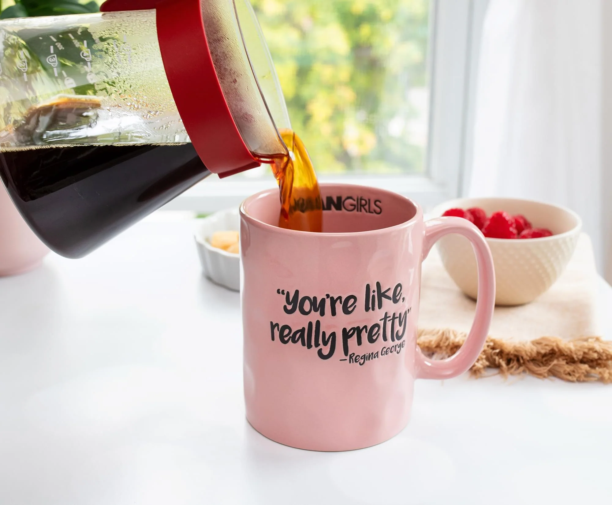 Mean Girls "Really Pretty" Wax Resist Ceramic Pottery Mug | Holds 18 Ounces - Image 6