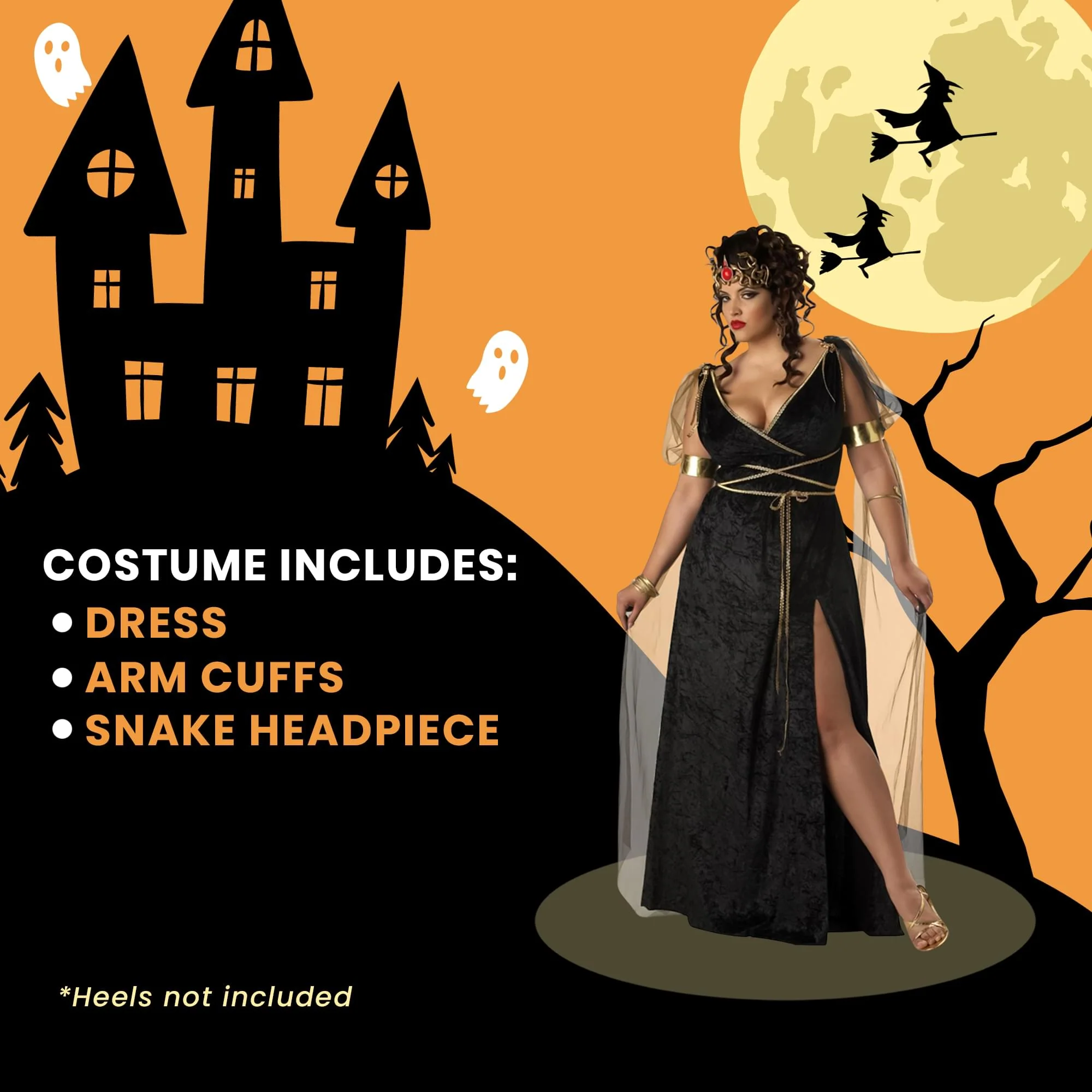 Medusa Plus Size Adult Costume - Image 4