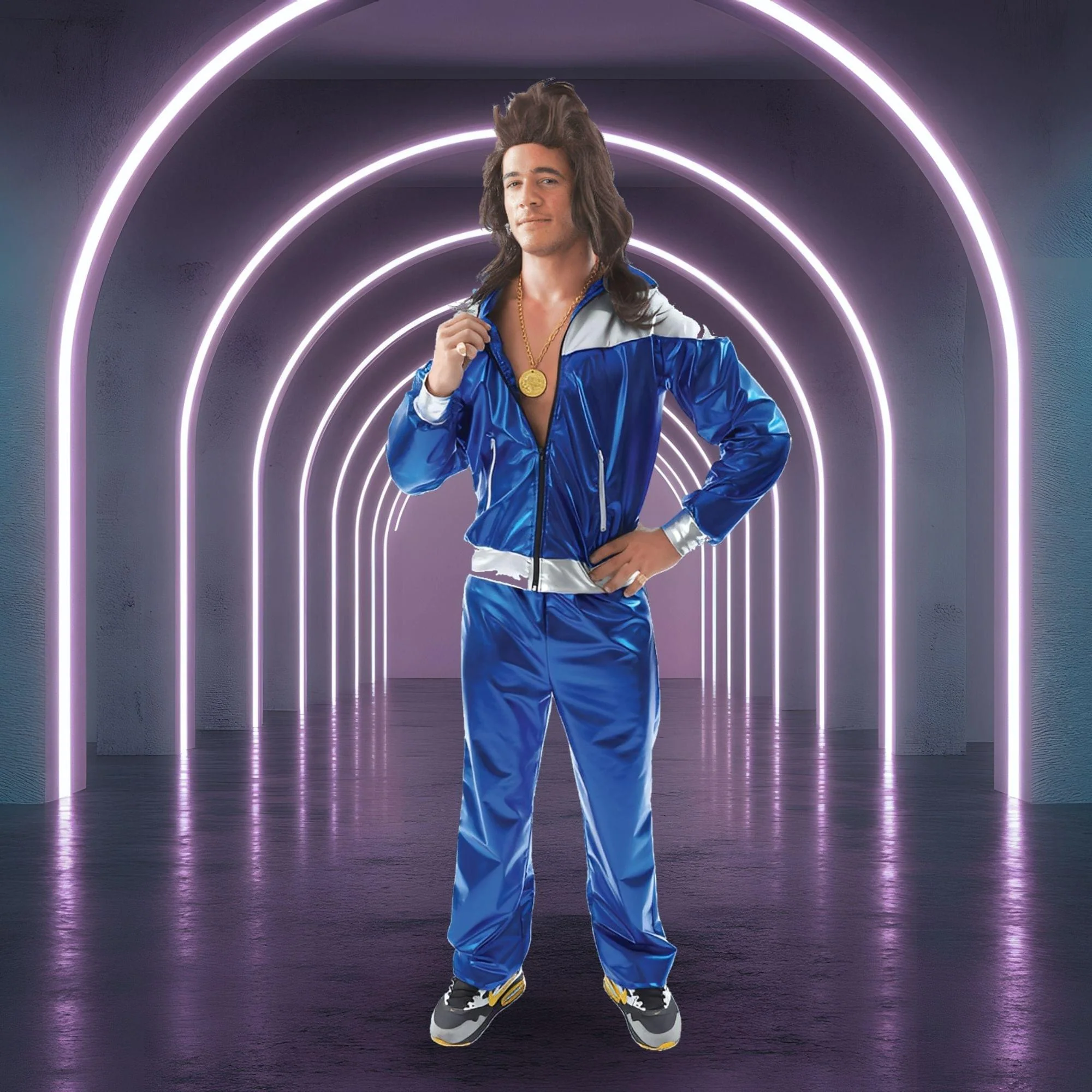 Men Shell Suit Standard Adult Costume - Image 5