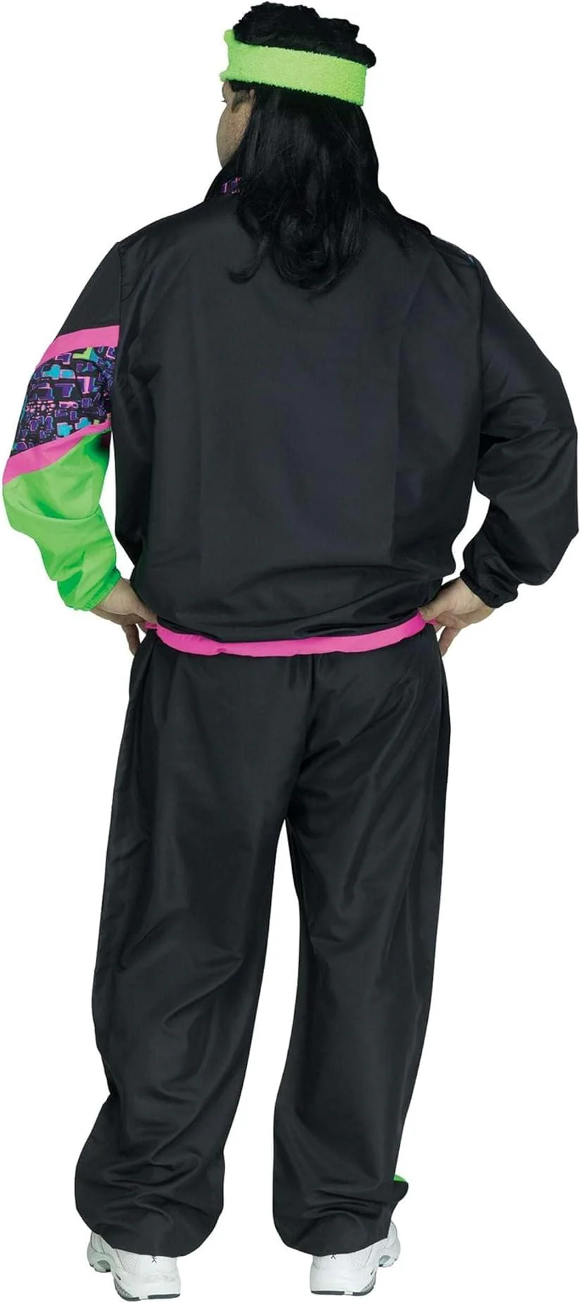Men's 80's Track Suit Adult Costume | Plus Size - Image 2