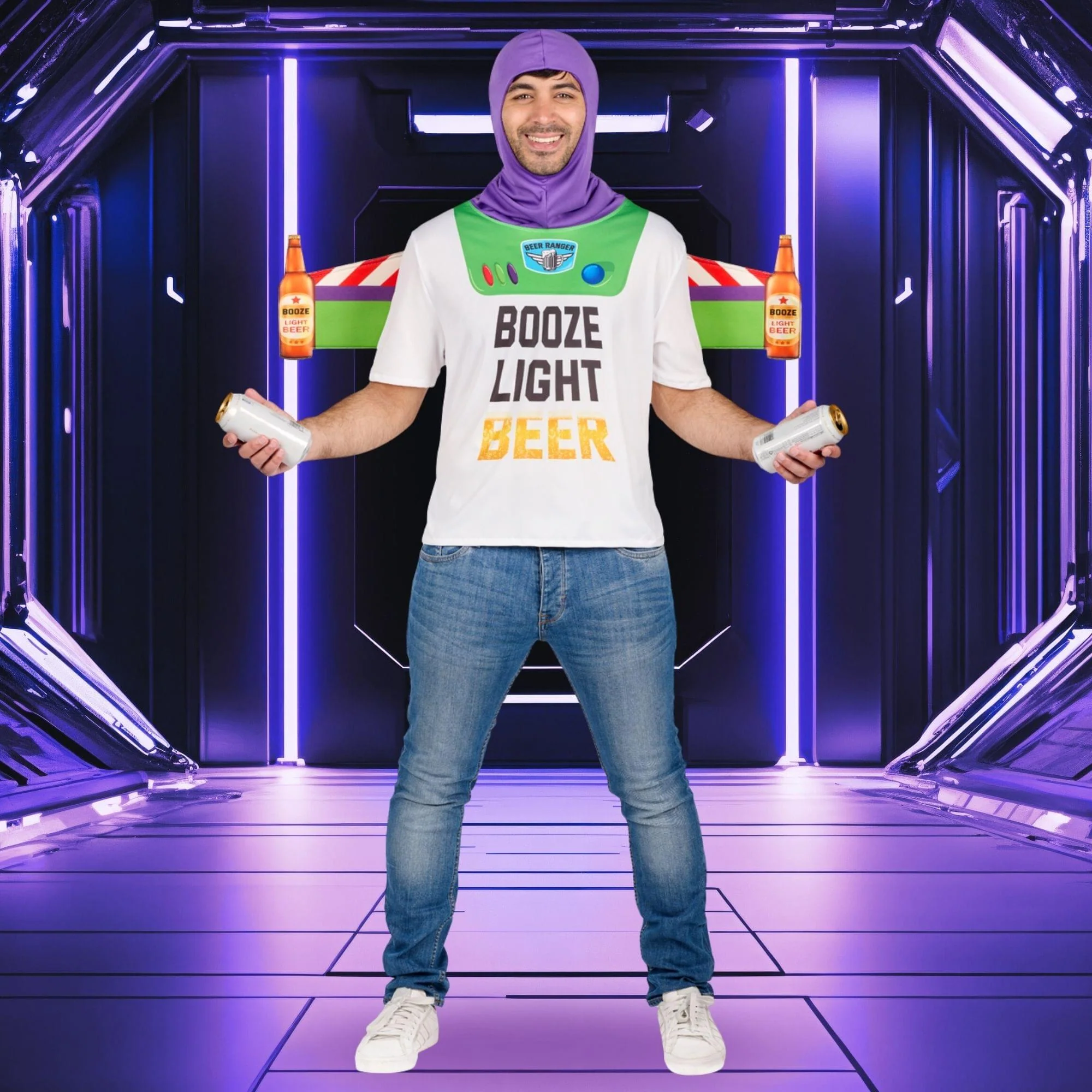 Mens Booze Light Beer Standard Adult Costume - Image 11