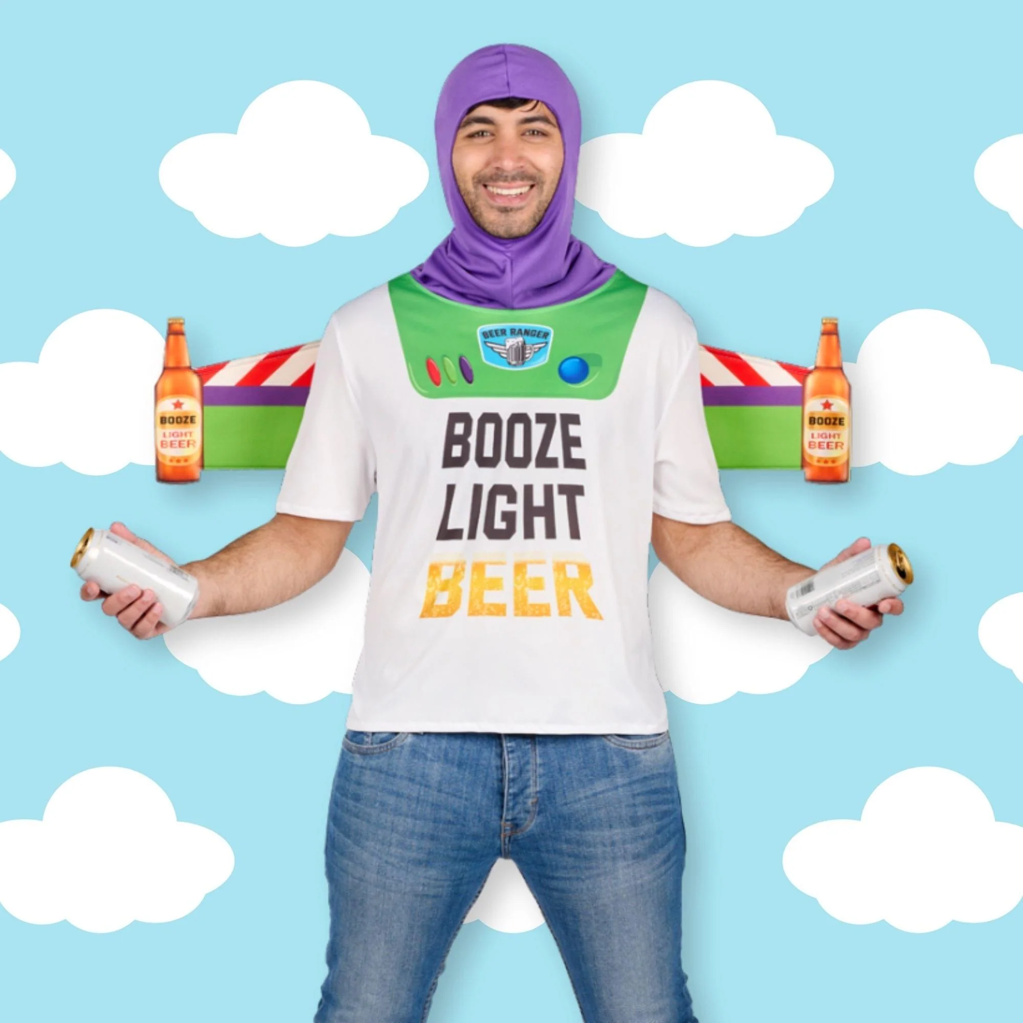 Mens Booze Light Beer Standard Adult Costume - Image 13