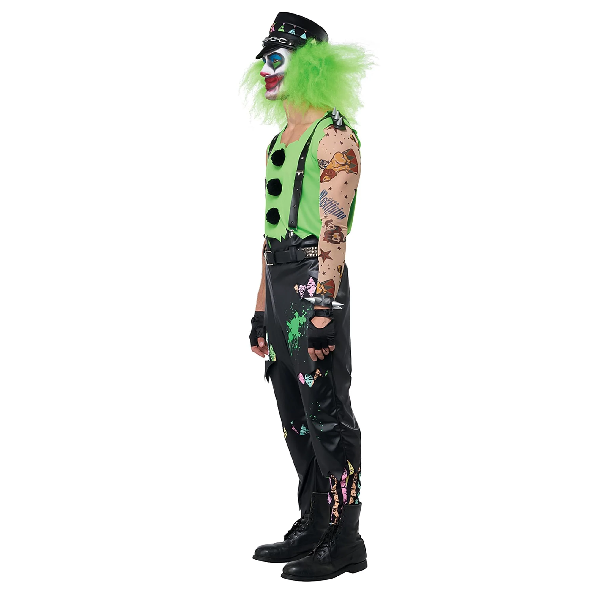 Mens Crazed Clown Costume - Image 3