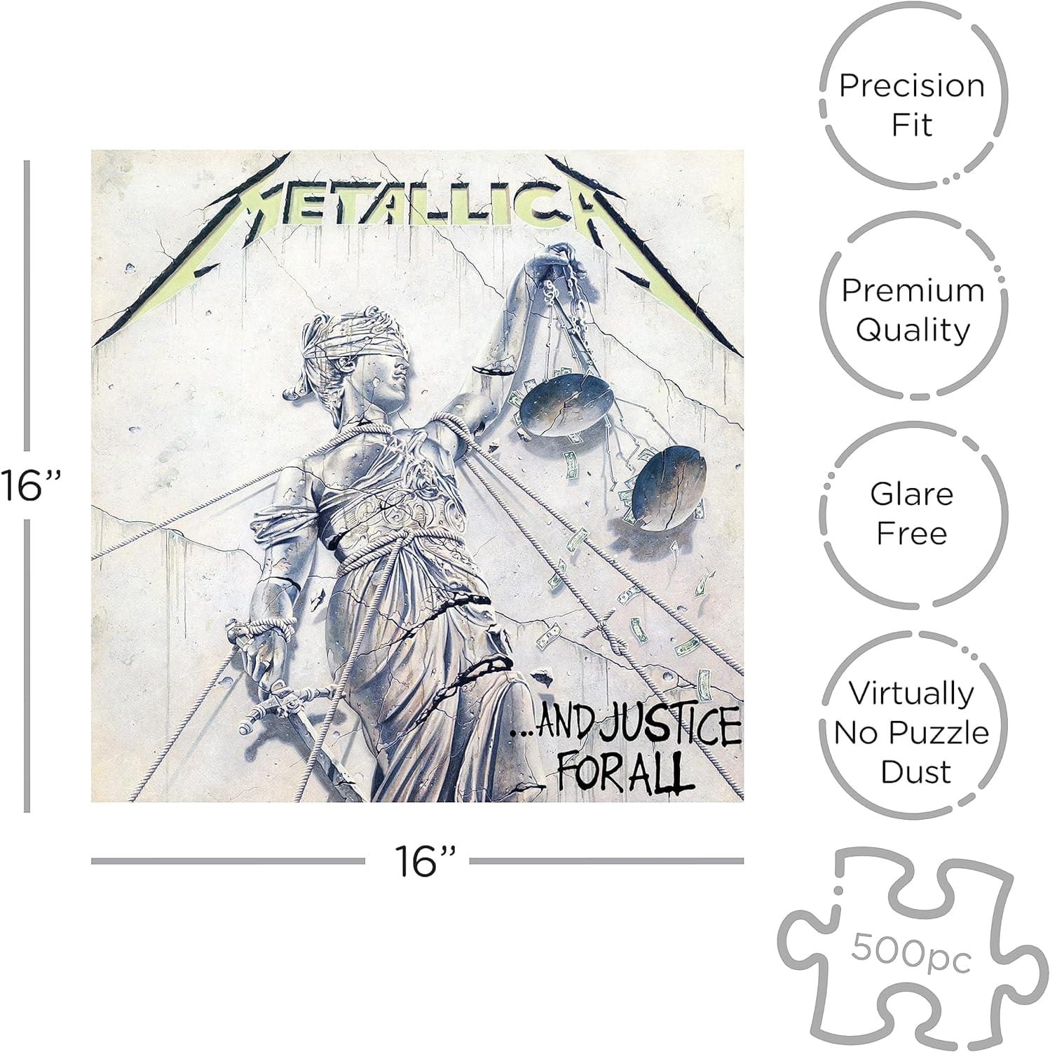 Metallica And Justice For All 500 Piece Jigsaw Puzzle - Image 3