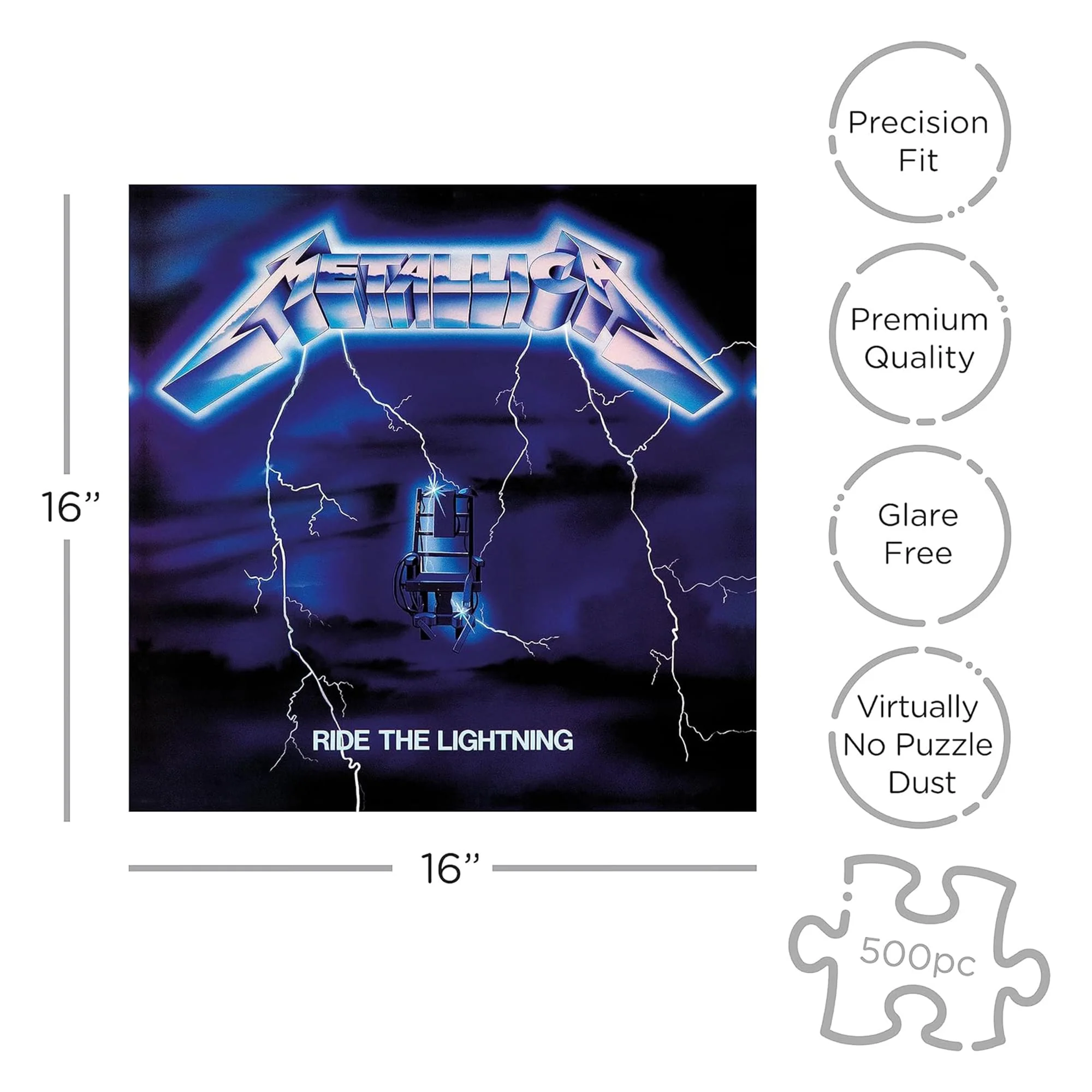 Metallica Ride The Lightning 500 Piece Jigsaw Puzzle - Image 3