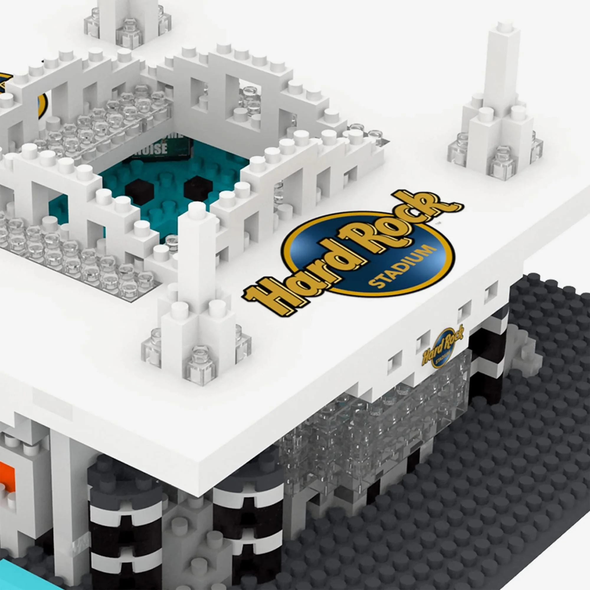 Miami Dolphins NFL BRXLZ Mini Stadium 1087-Piece Building Block Set - Image 5