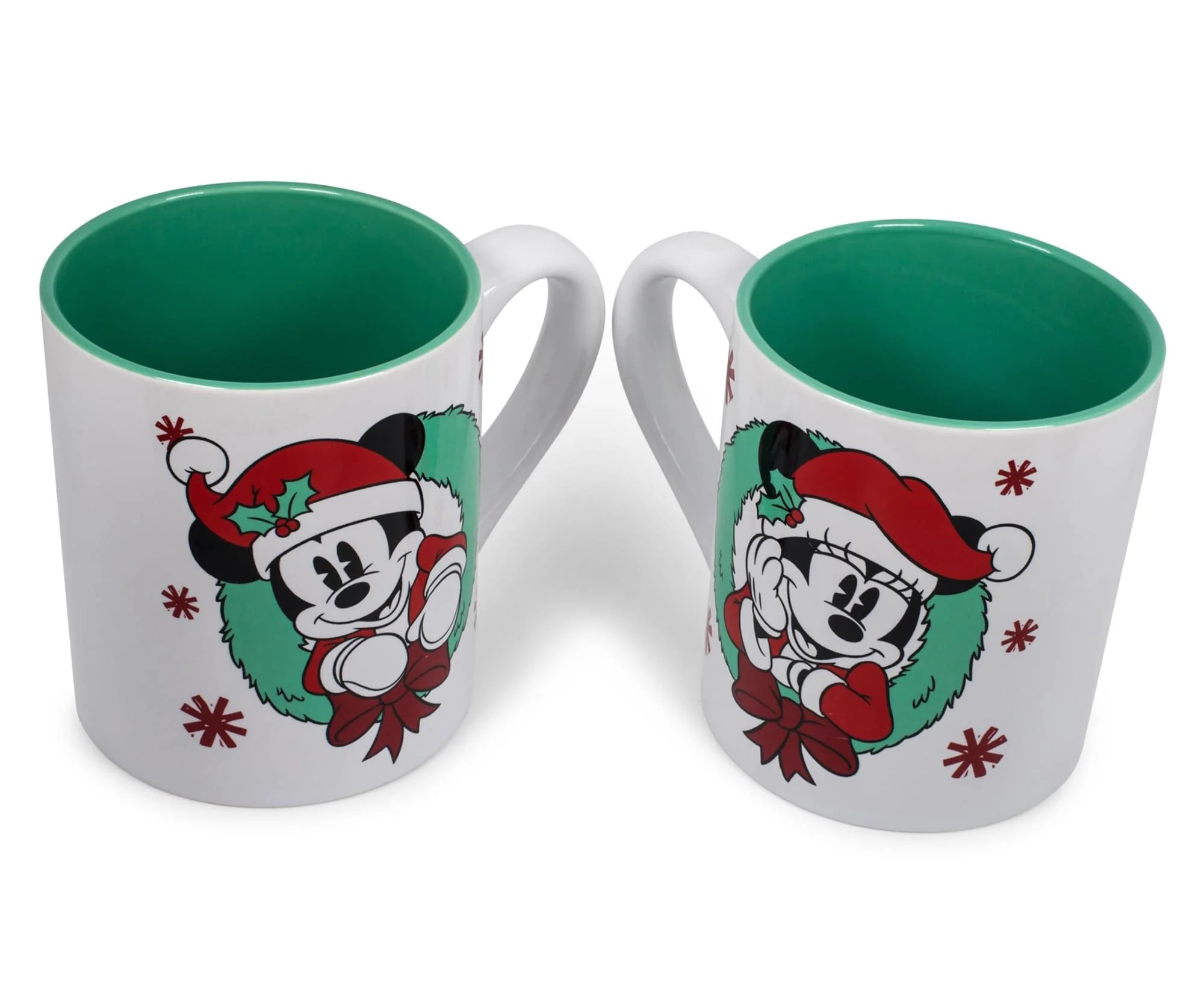 Mickey and Minnie Mouse Holiday Mugs, Set of 2 | Each Holds 14 Ounces - Image 2