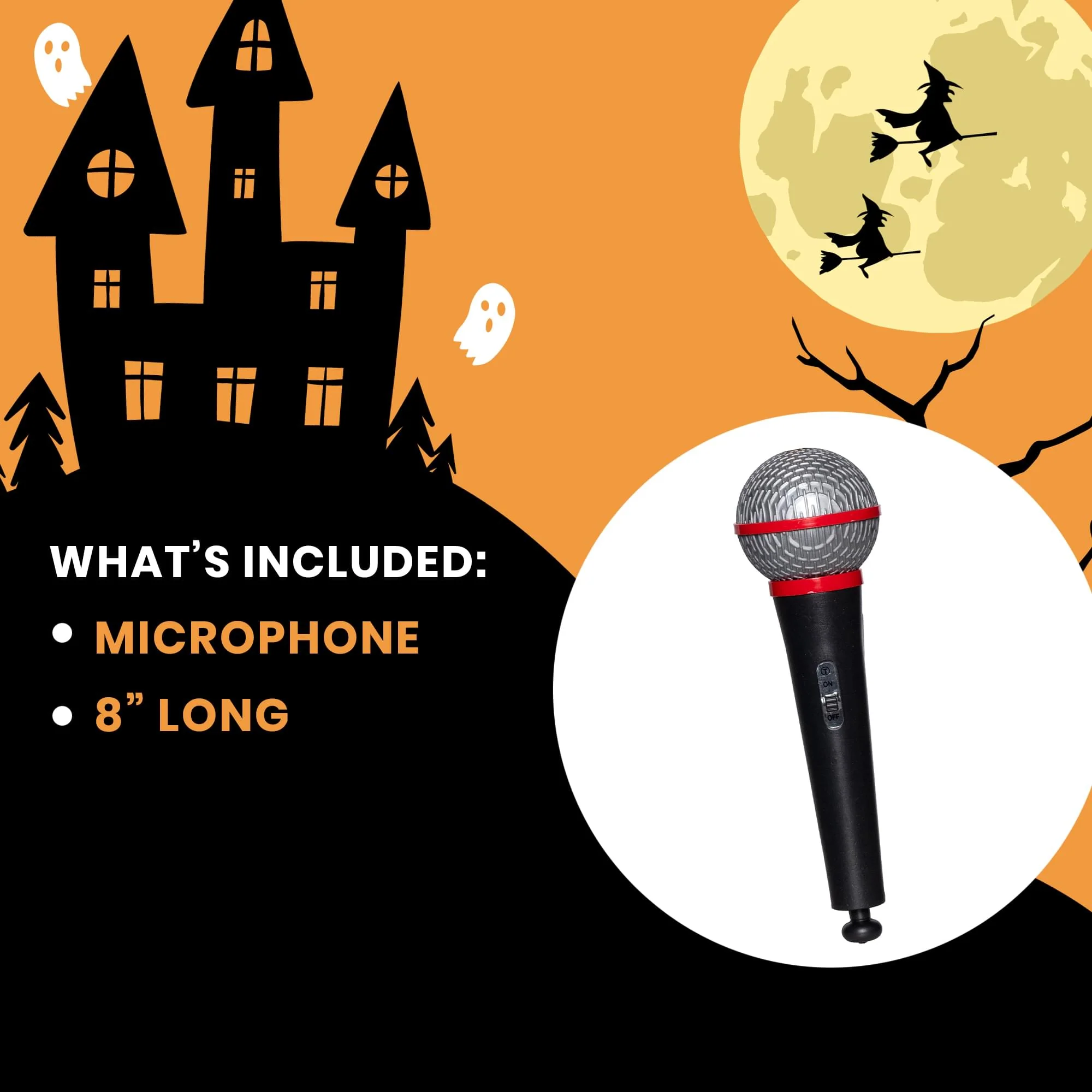 Microphone 8 Inch Adult Costume Accessory - Image 4