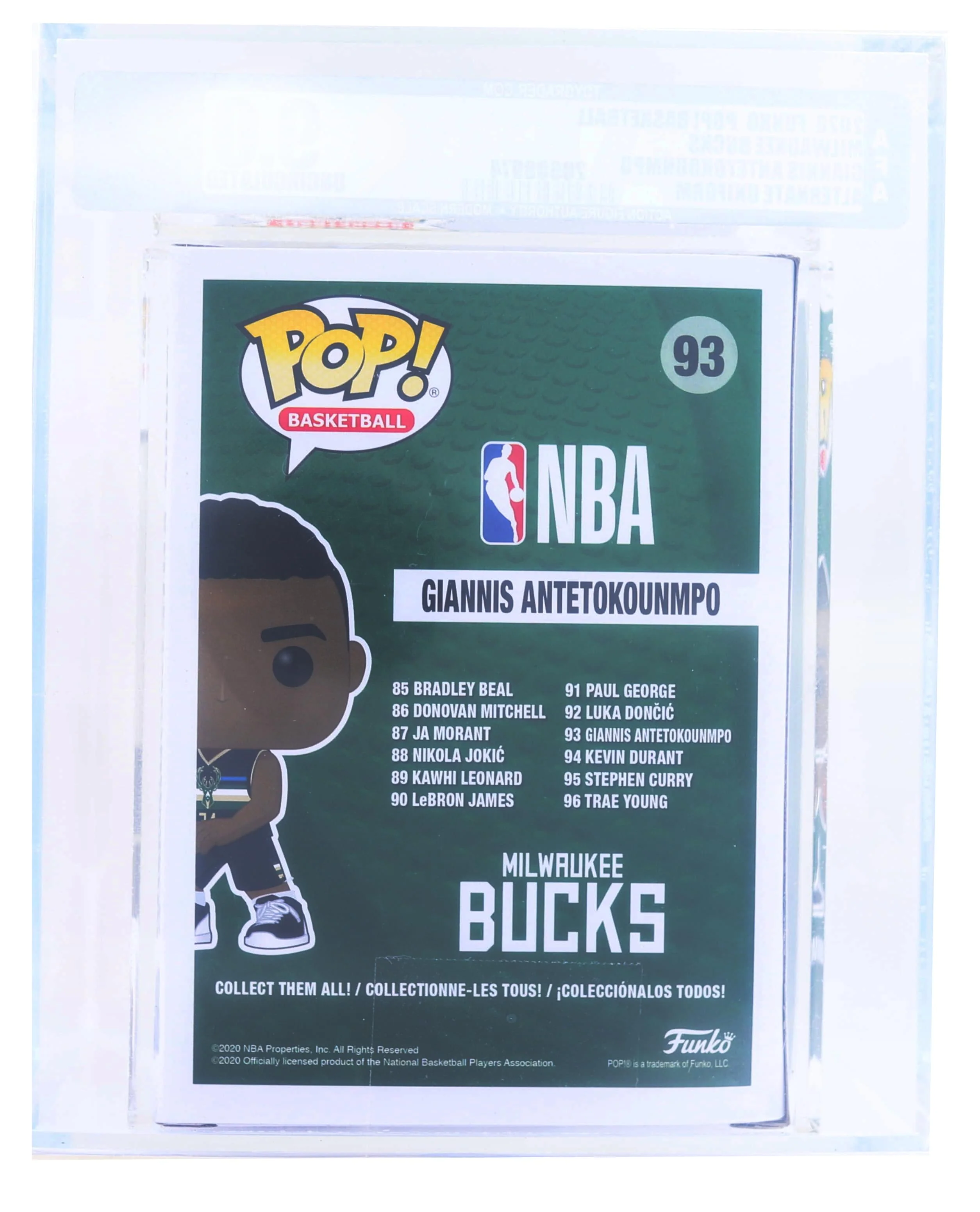 Milwaukee Bucks NBA POP | Giannis Antetokounmpo (Alternate) | Rated AFA 9.25 - Image 2