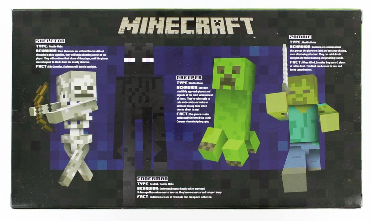 Minecraft Action Figure 4-Pack Hostile Mobs - Image 2