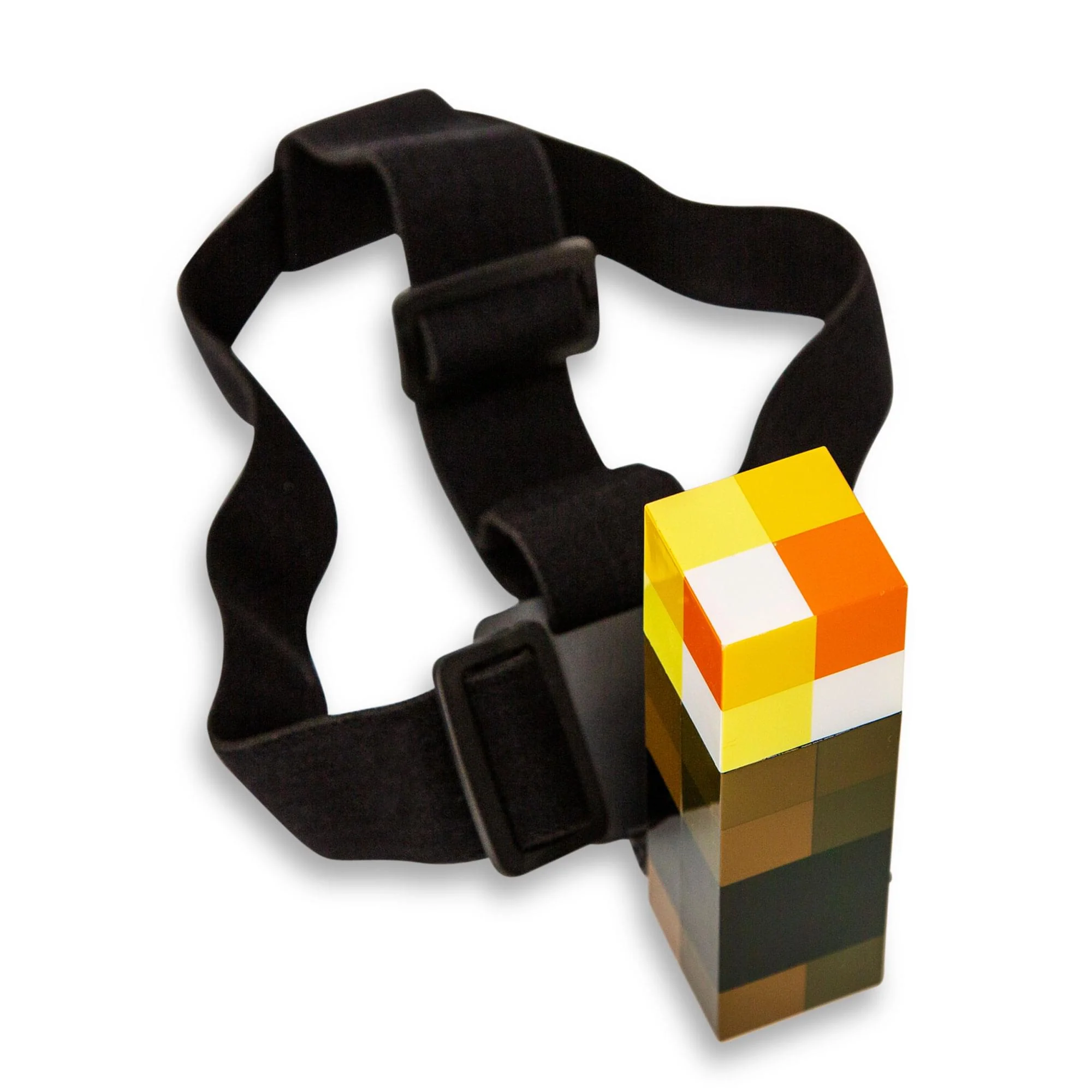 Minecraft Brownstone Torch Headlamp Light With Adjustable Headband - Image 3