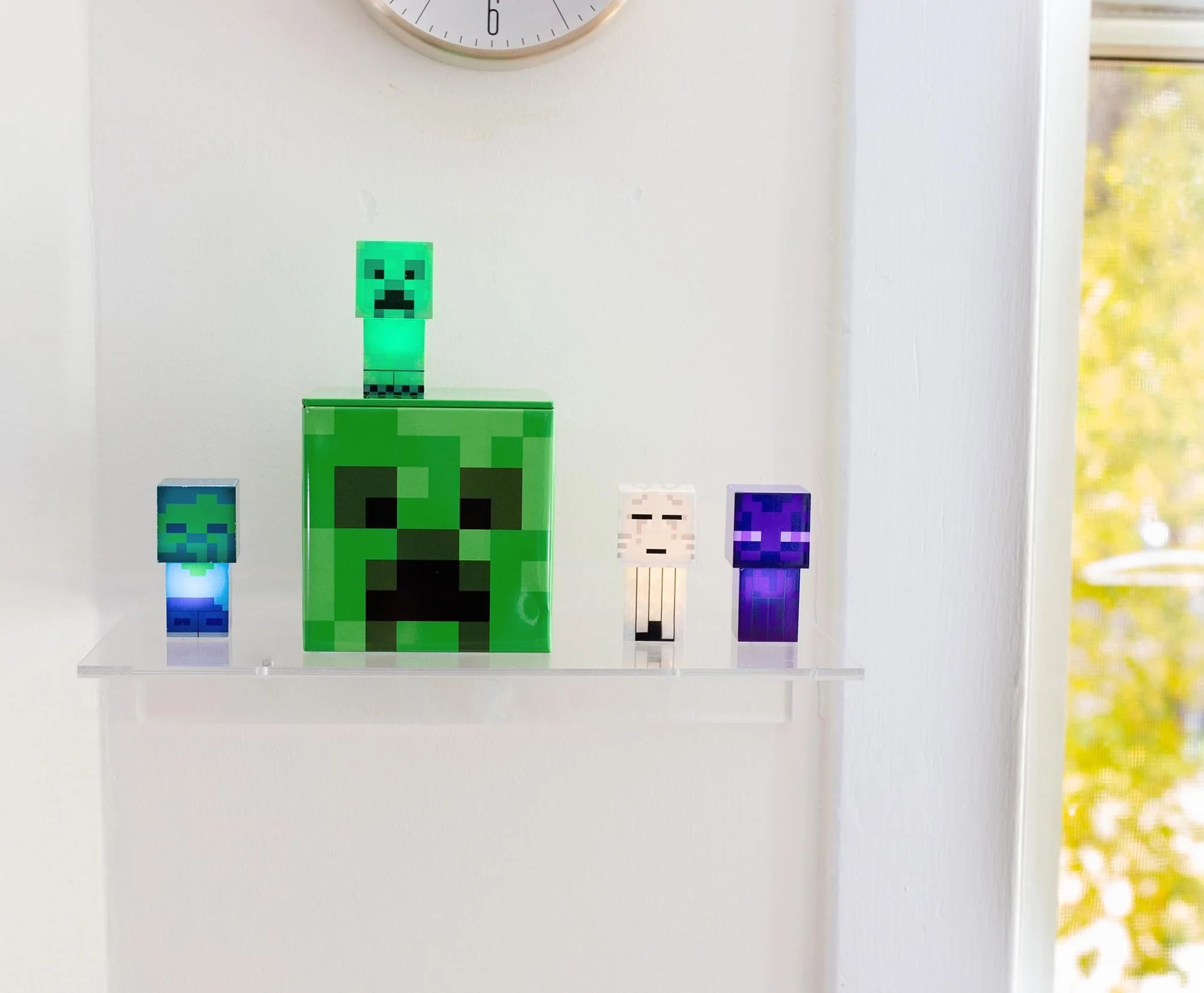 Minecraft Creeper Tin Storage Box Cube Organizer with Lid | 4 Inches - Image 6