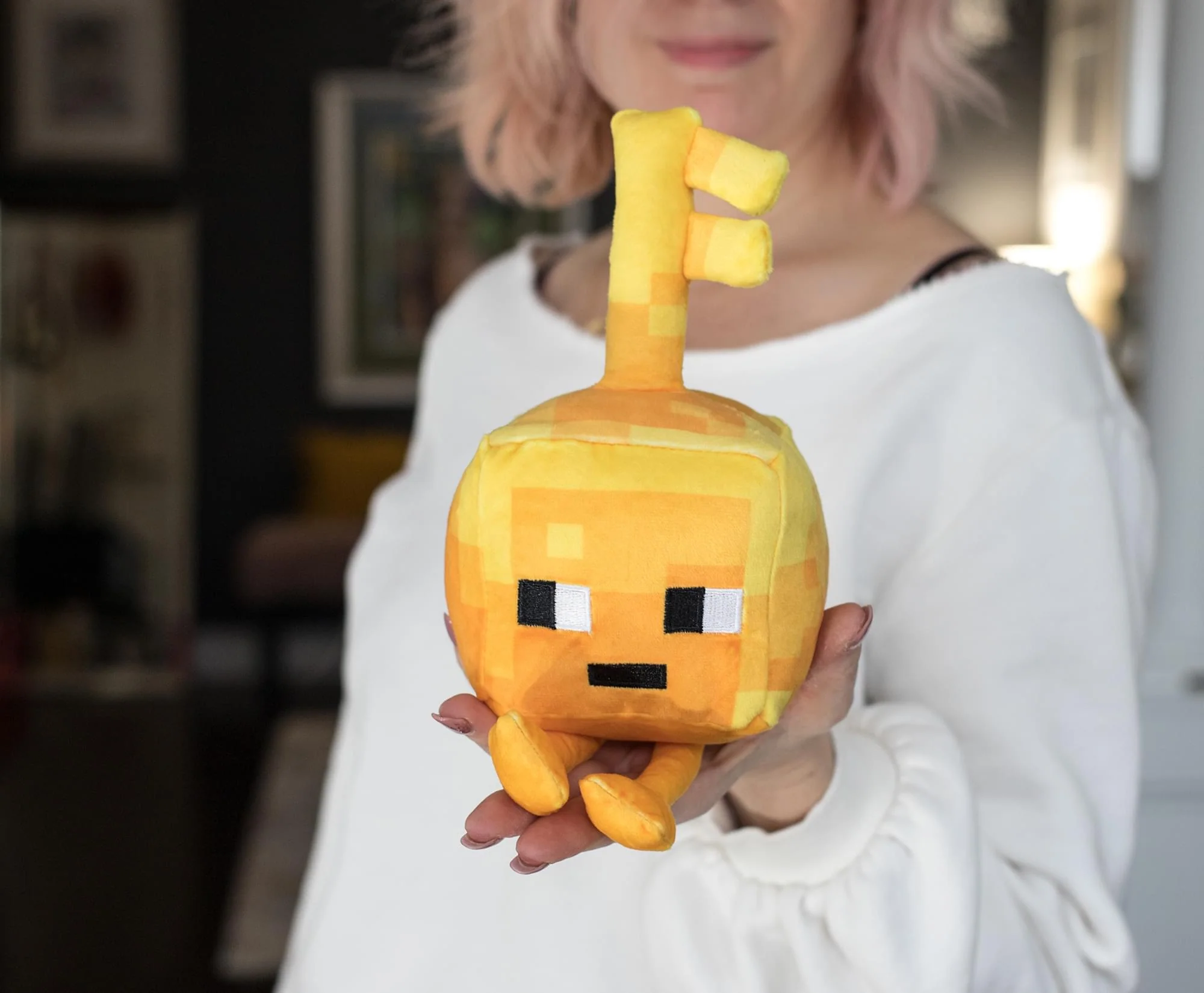 Minecraft Dungeons Happy Explorer Series Gold Key Golem Plush Toy | 7 Inches - Image 2