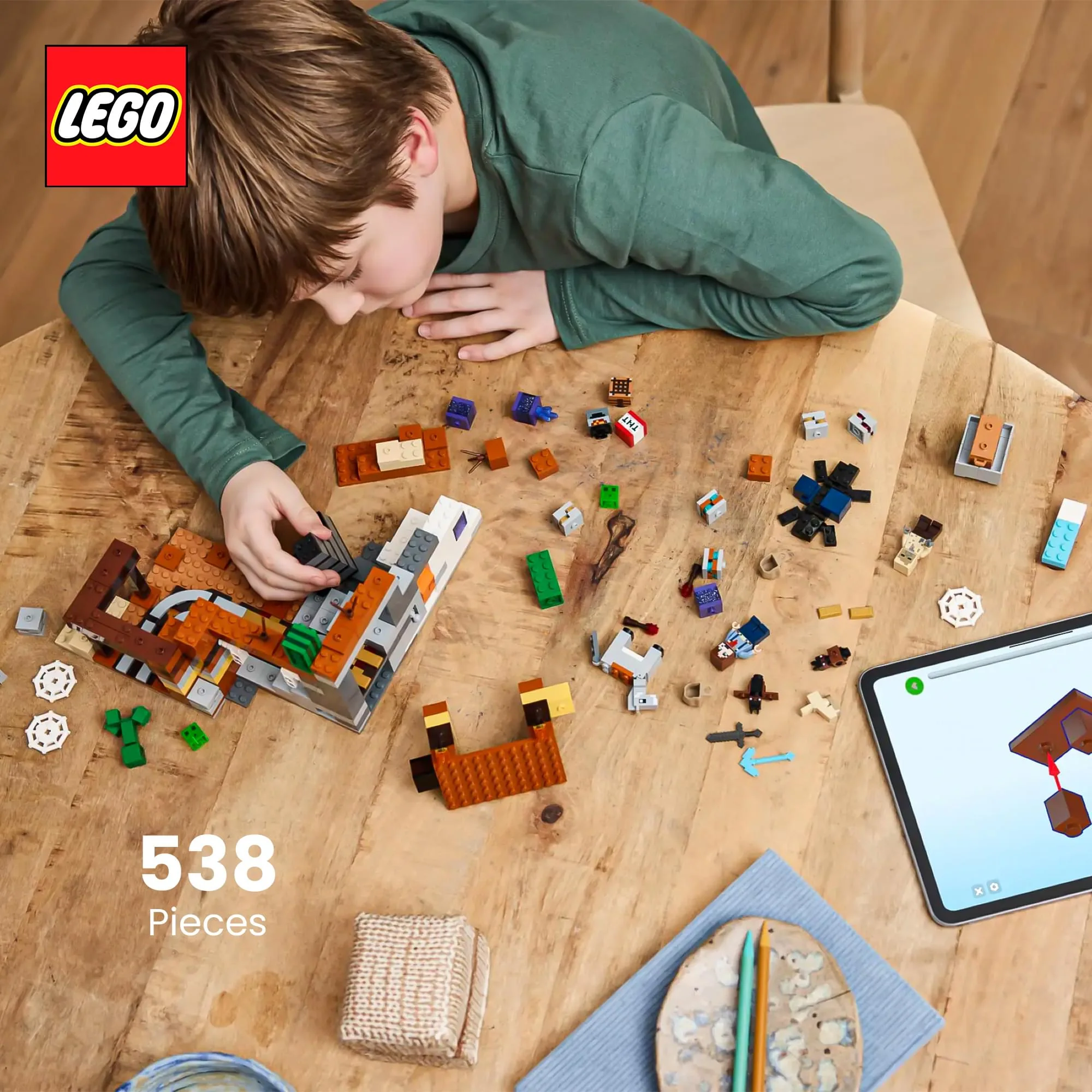 Minecraft LEGO 21263 The Badlands Mineshaft 538-Piece Building Set - Image 5