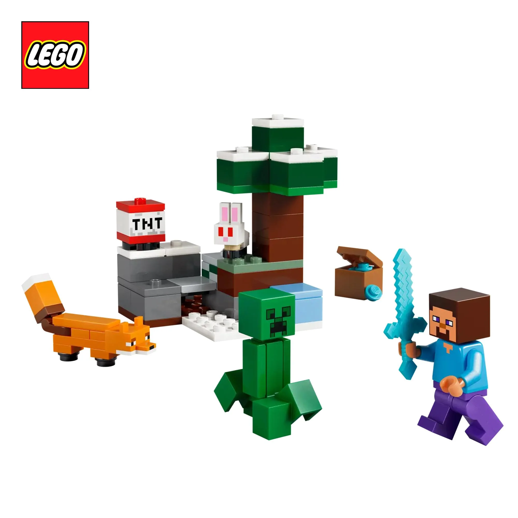 Minecraft LEGO 21583 Steve's Taiga Adventure 79-Piece Building Set - Image 2
