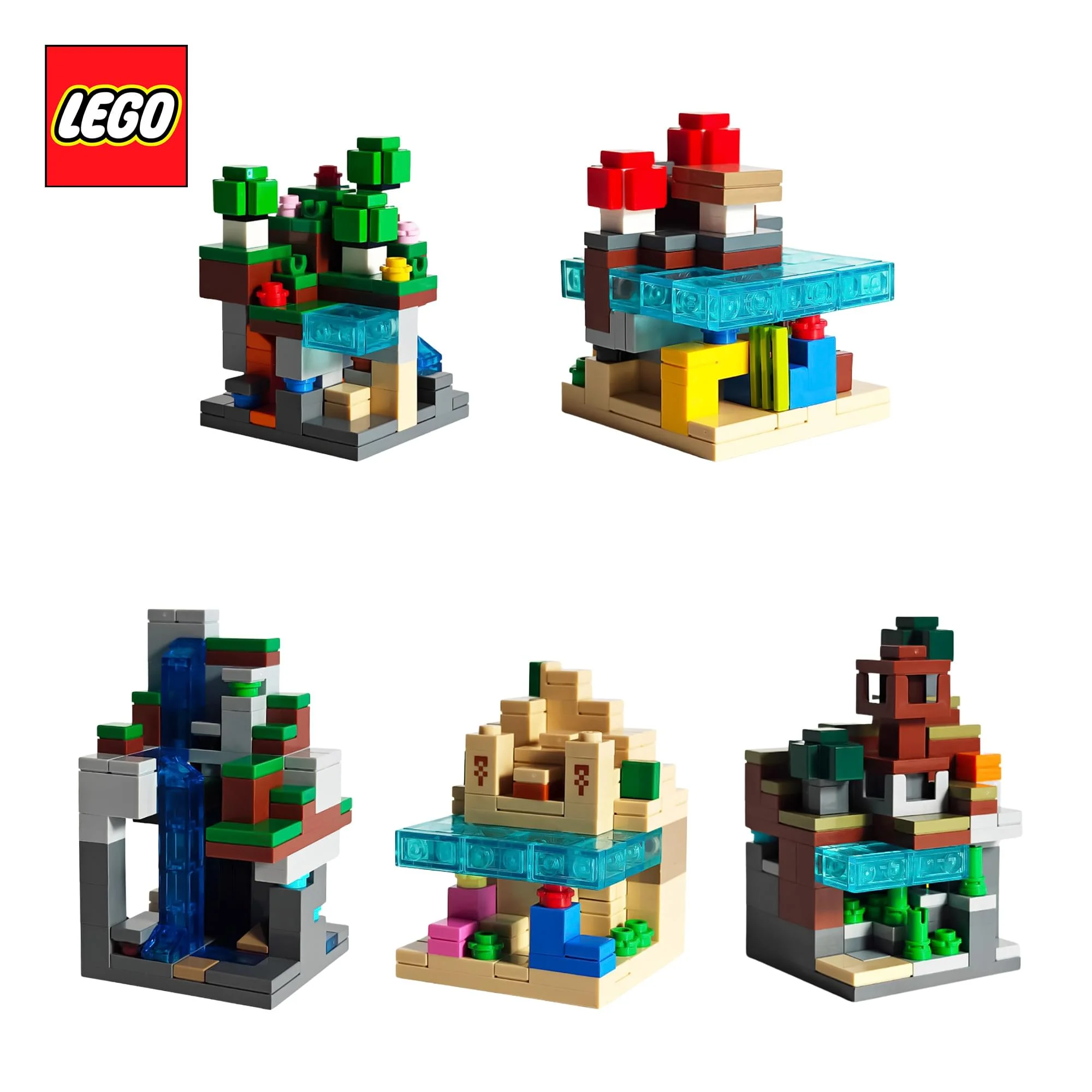 Minecraft LEGO 21589 Mini Biomes 797-Piece Building Set - Image 4
