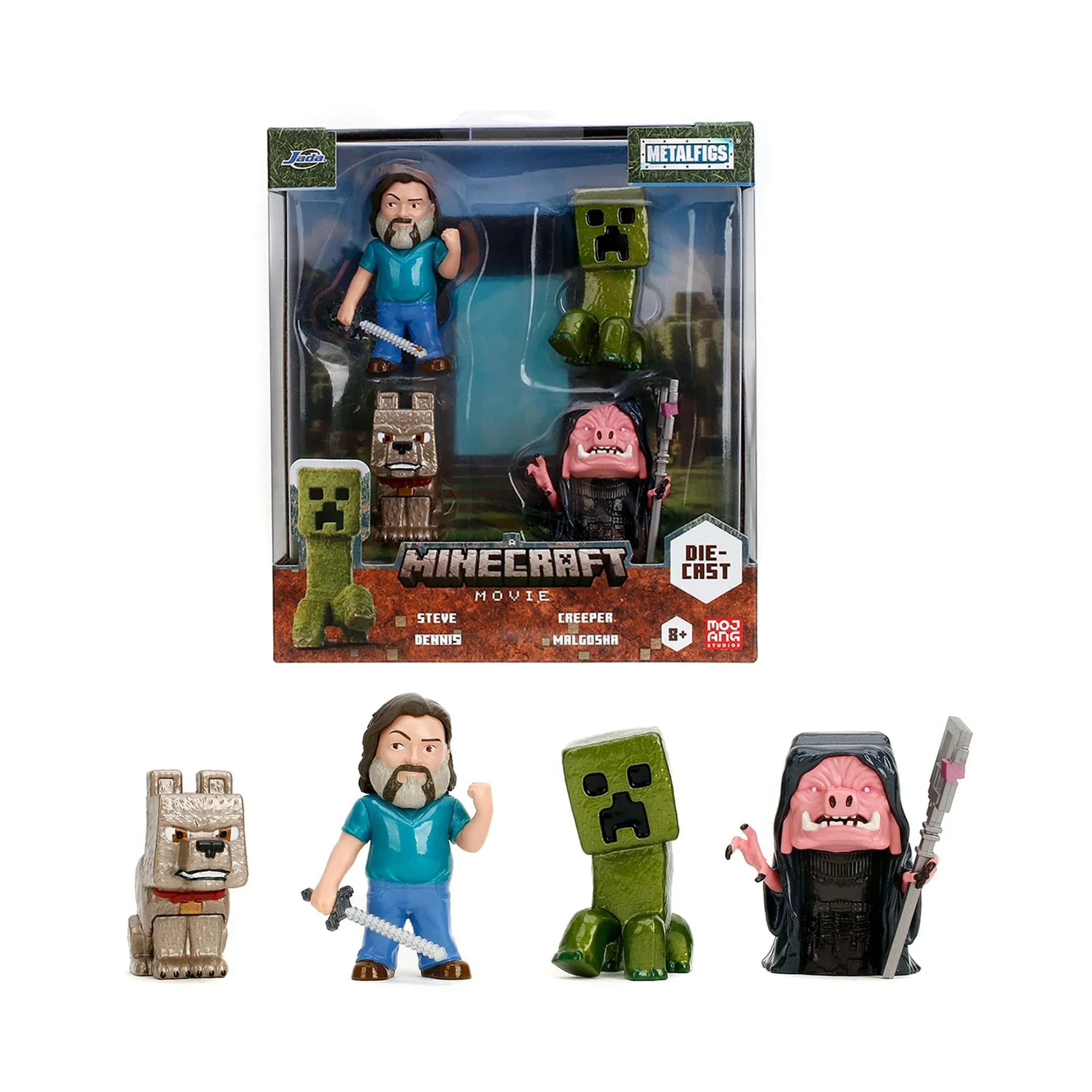 Minecraft Movie 2.5 Inch MetalFigs 4-Pack - Image 2