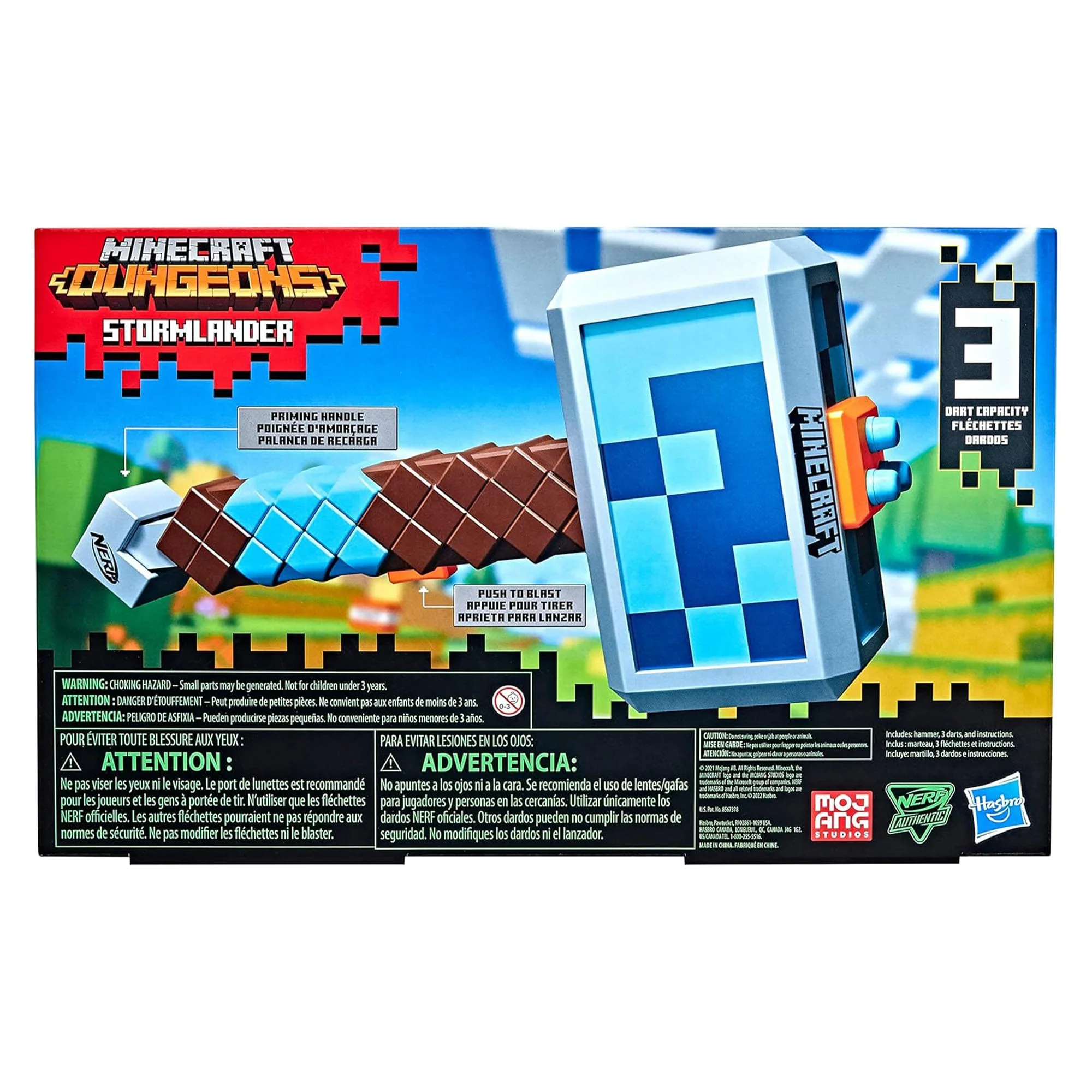 Minecraft Nerf Stormlander Dart-Blasting Hammer - Image 9