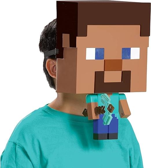 Minecraft Steve Child Costume Mask | One Size - Image 3