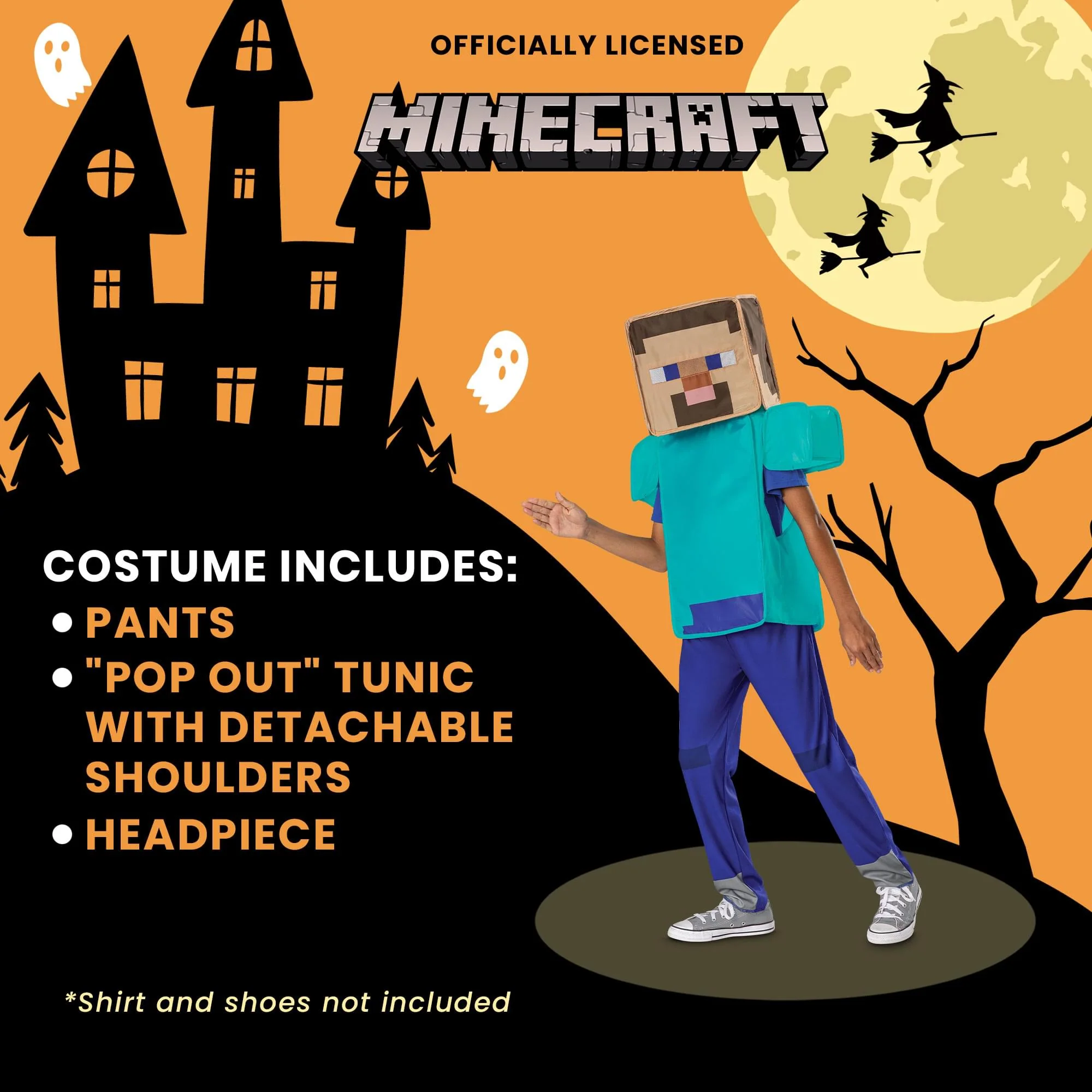 Minecraft Steve Pop Out Child Costume - Image 24