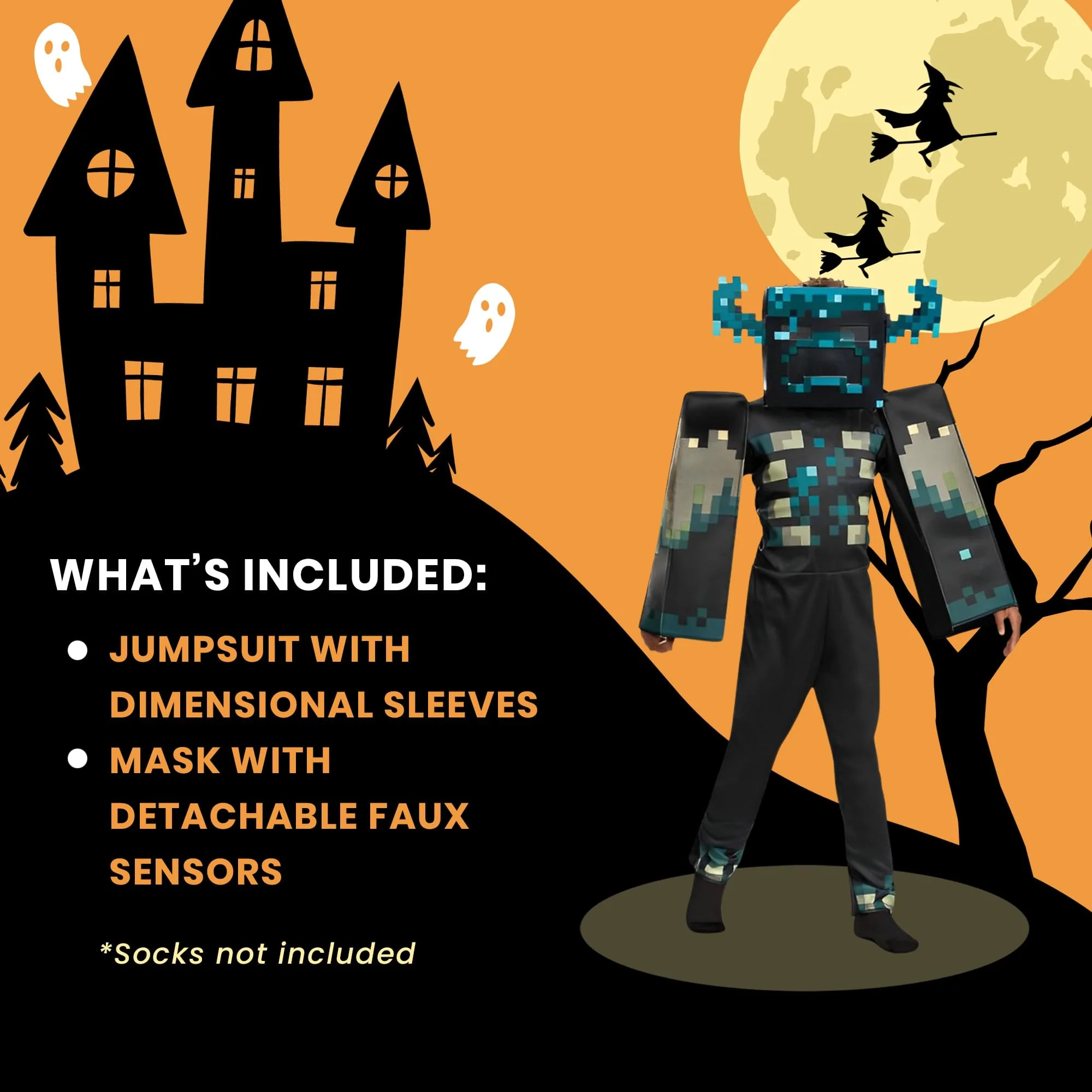 Minecraft Warden Deluxe Boys Costume - Image 16