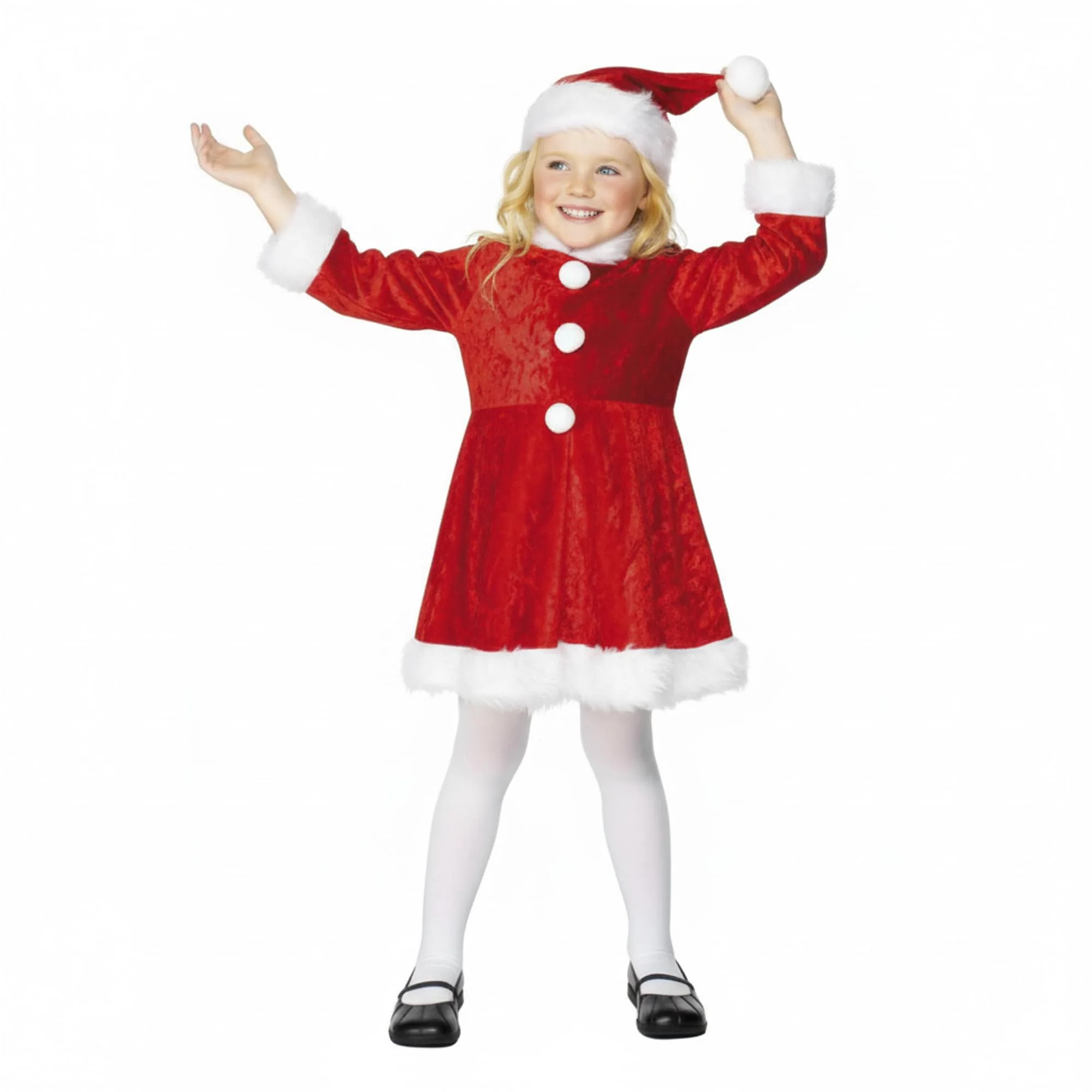 Mini Miss Santa Child Costume - Image 3