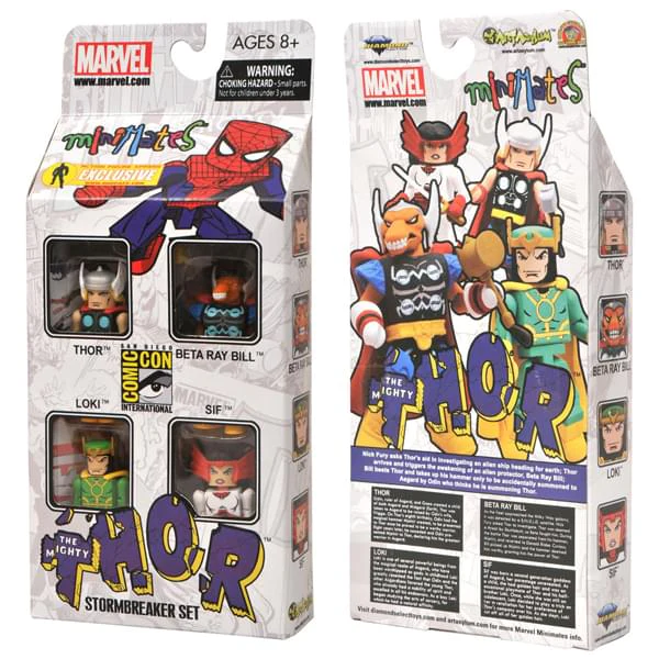 Minimates Marvel Thor Stormbreaker SDCC 2011 Exclusive Action Figure Box Set - Image 2