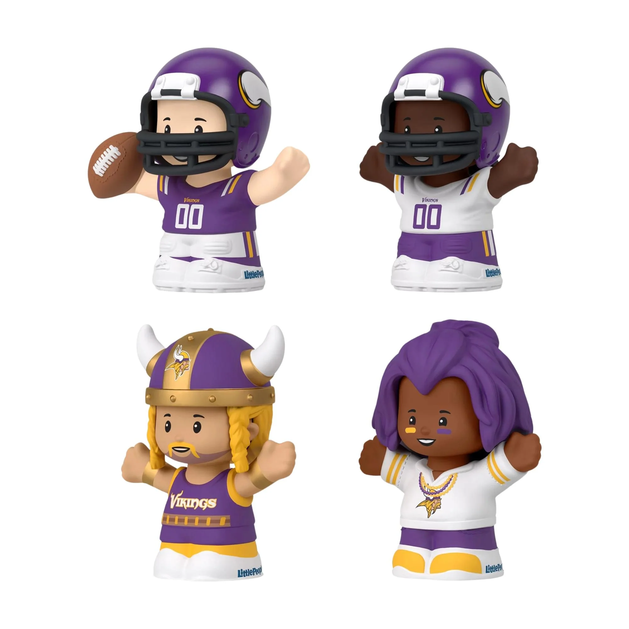 Minnesota Vikings 4-Piece NFL Little People Collector Set - Image 3