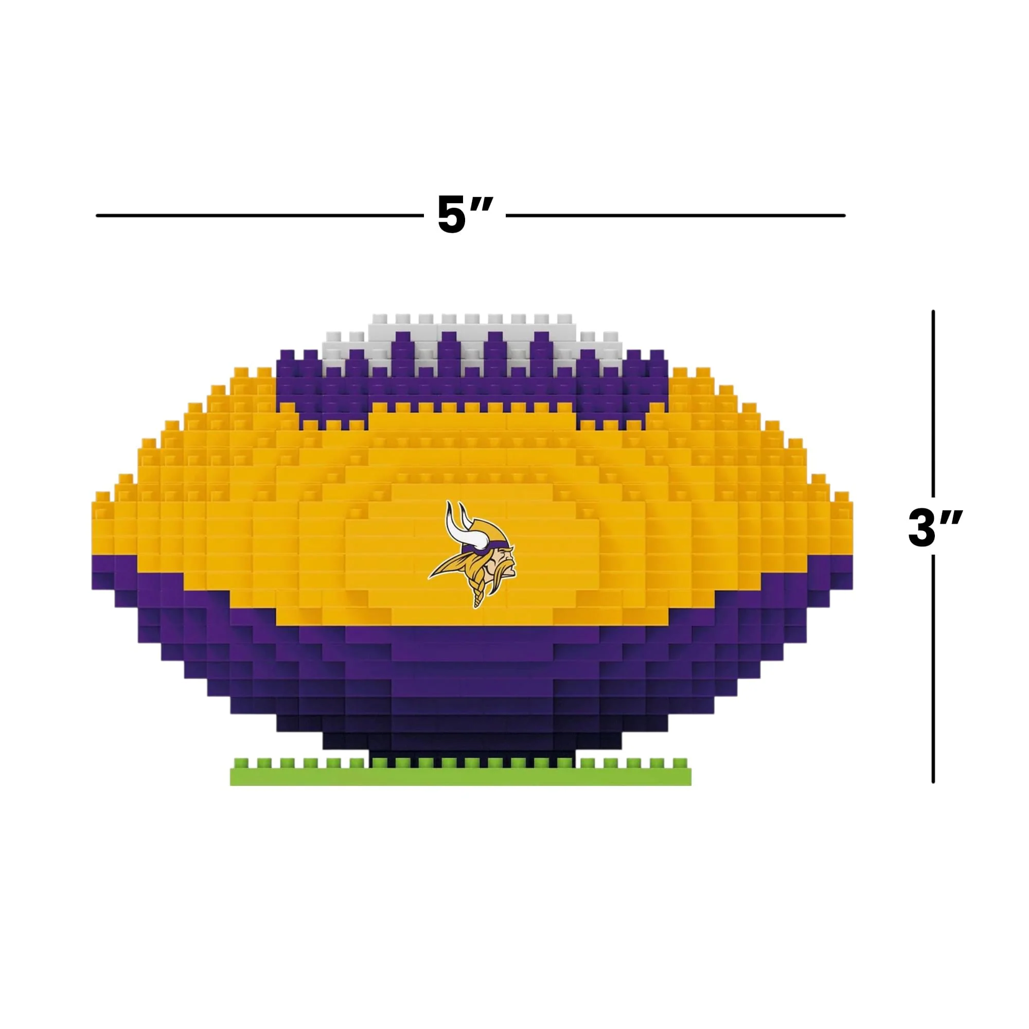 Minnesota Vikings NFL BRXLZ Football 728-Piece Building Block Set - Image 6