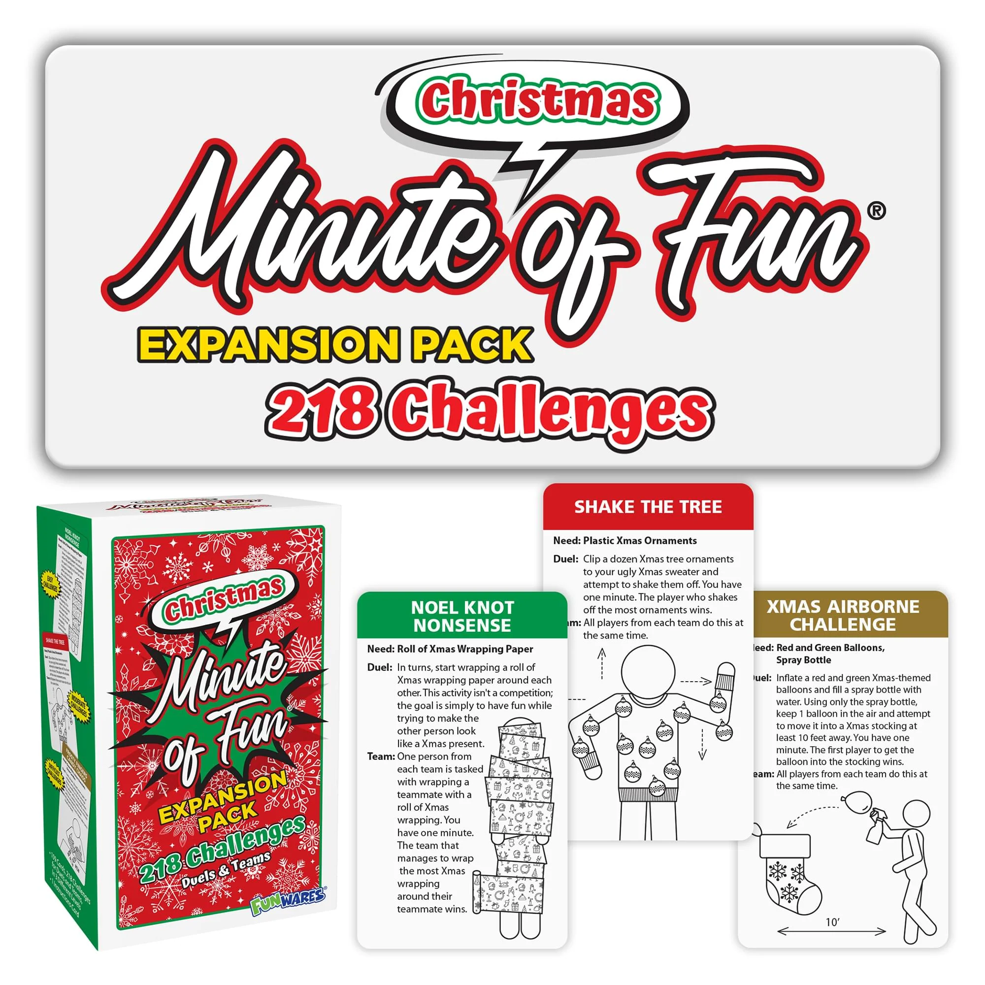Minute Of Fun Christmas Expansion Pack | 218 Questions - Image 2