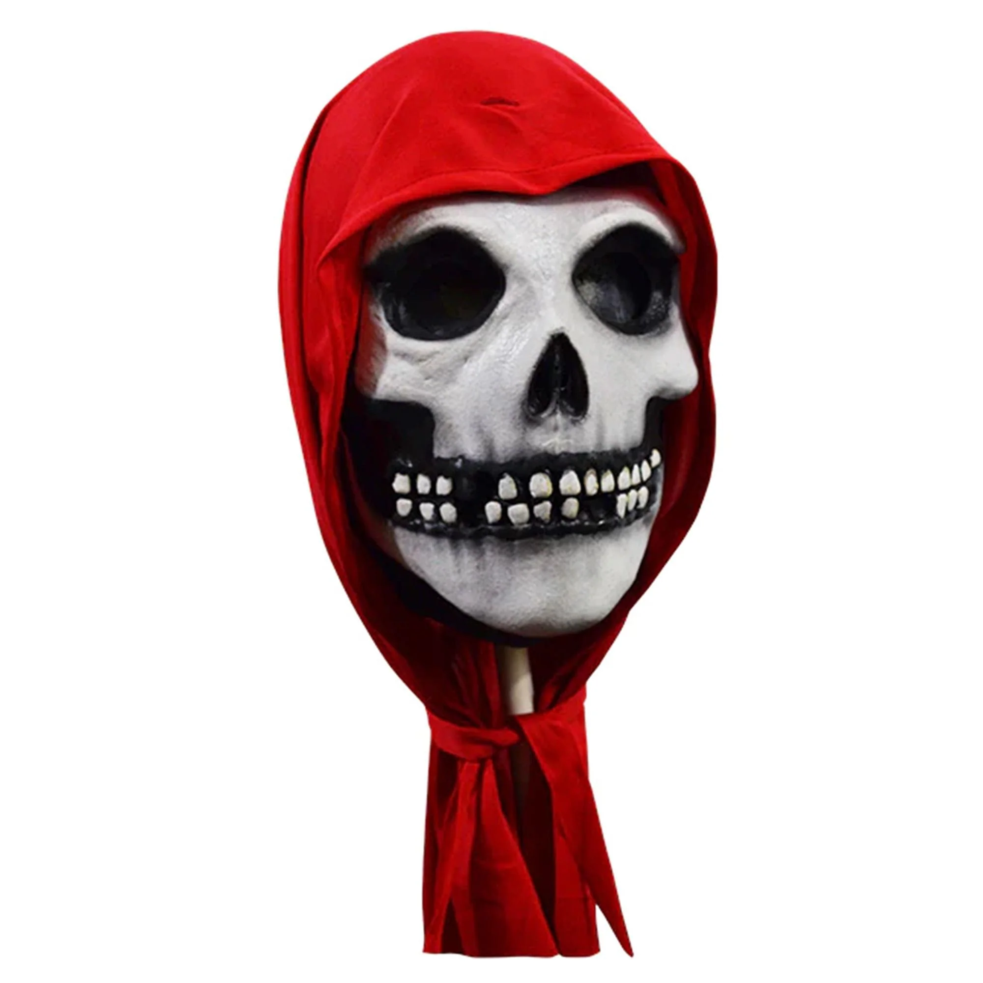 Misfits The Fiend Red Hood Full Head Mask Adult Costume Accessory - Image 3