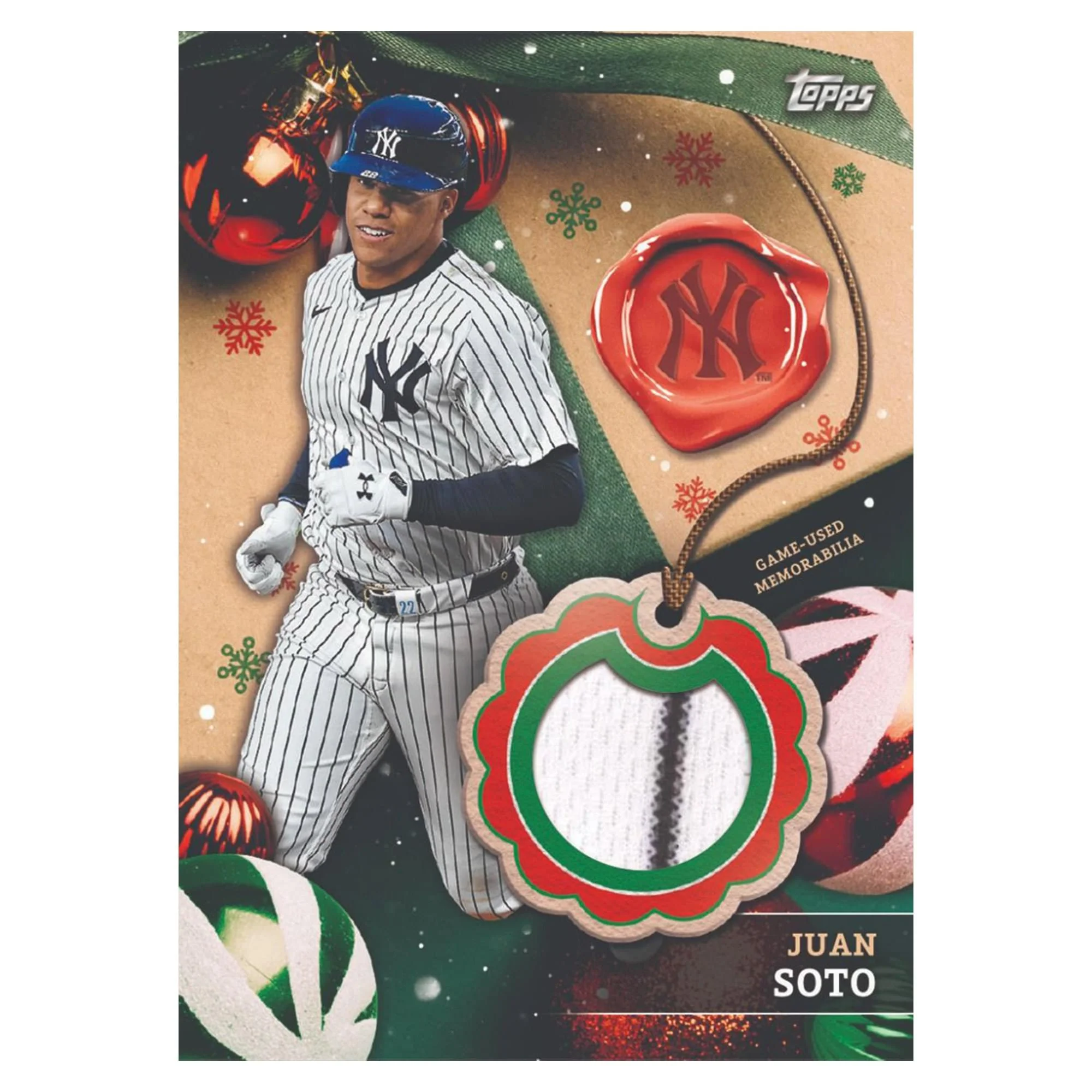MLB 2024 Topps Holiday Baseball Mega Box | 10 Packs - Image 2