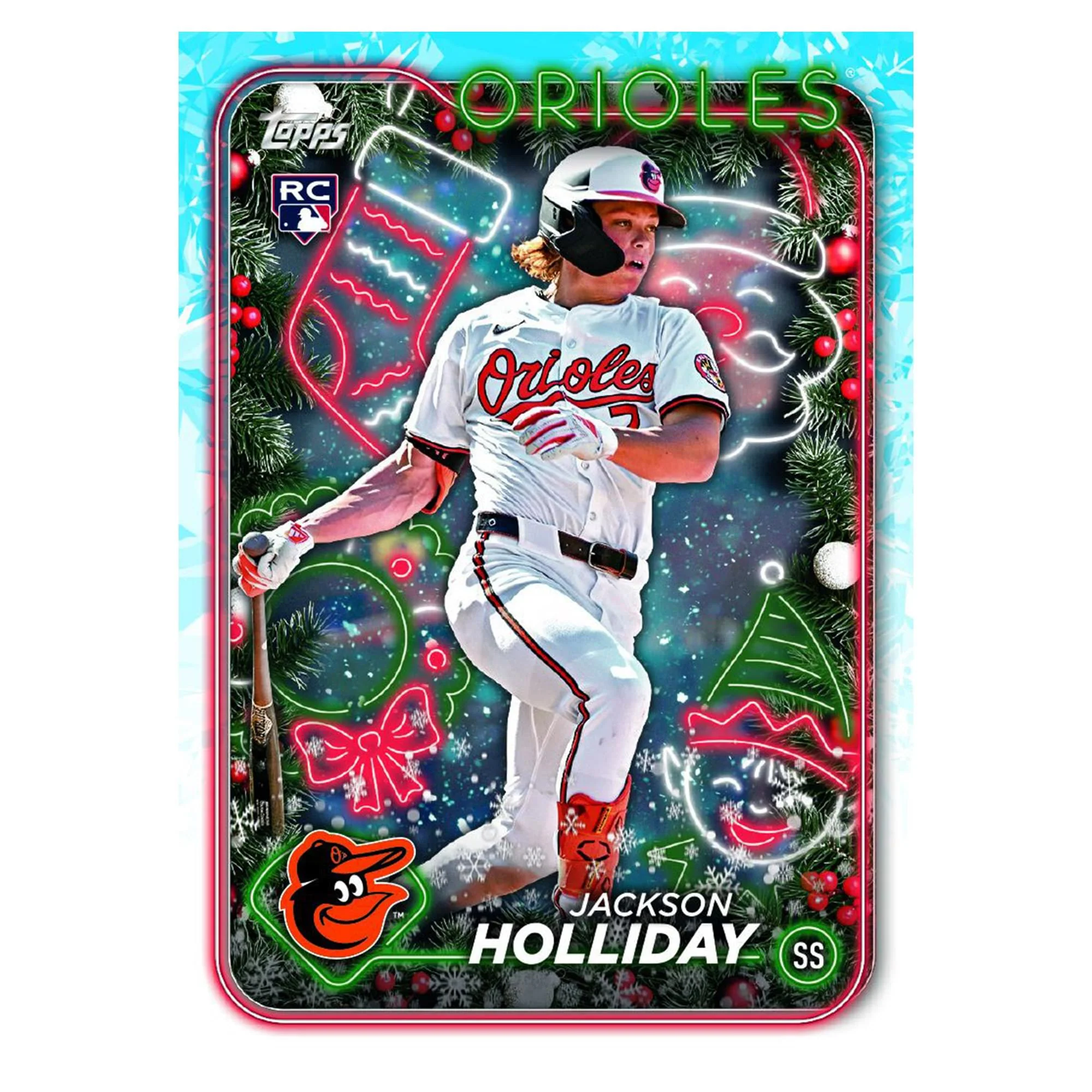 MLB 2024 Topps Holiday Baseball Mega Box | 10 Packs - Image 6