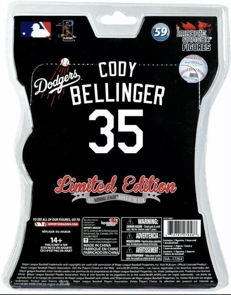 MLB LA Dodgers 6 Inch Figure | Cody Bellinger - Image 3