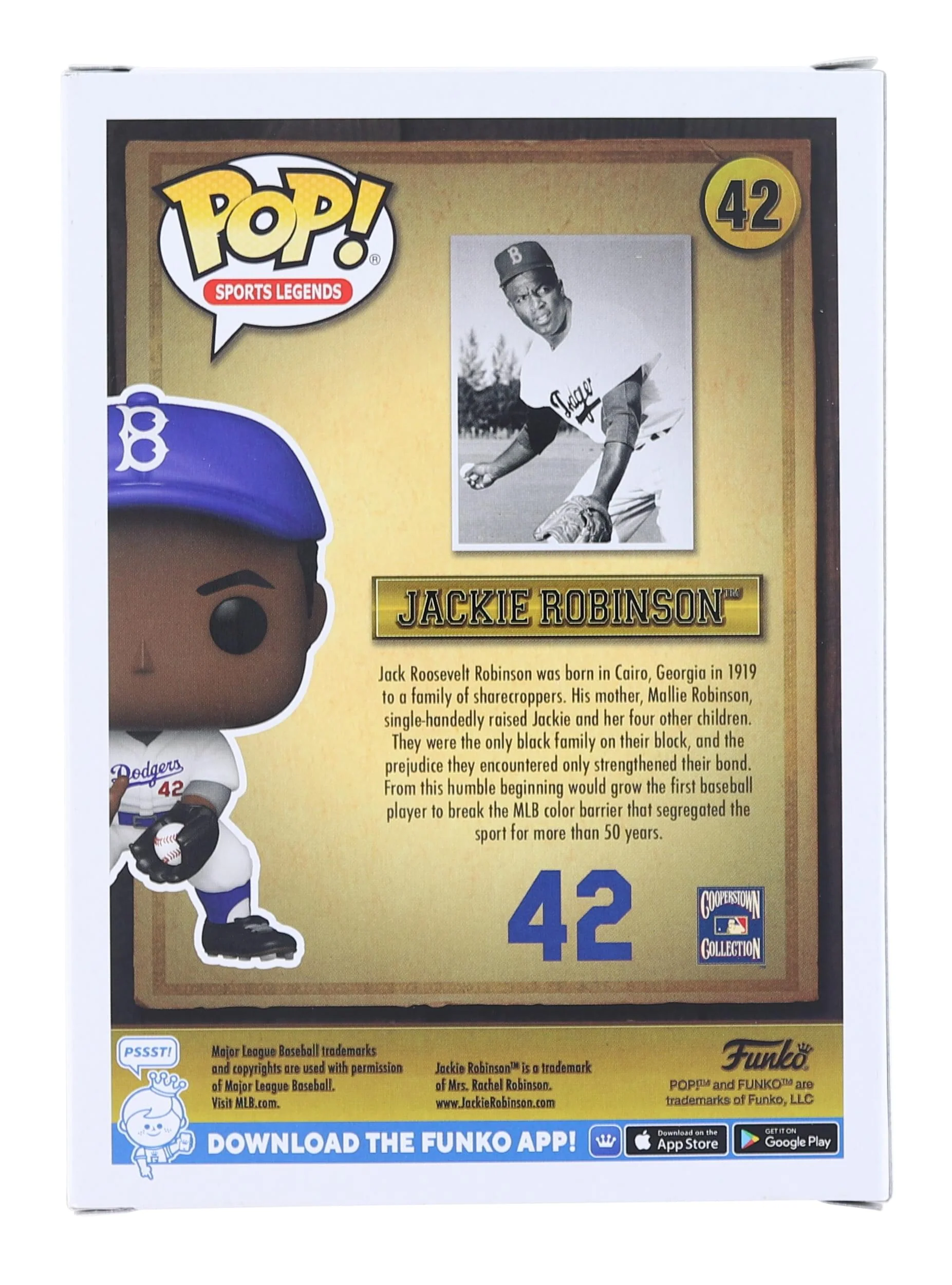 MLB LA Dodgers Jackie Robinson Funko POP Icons - Image 3