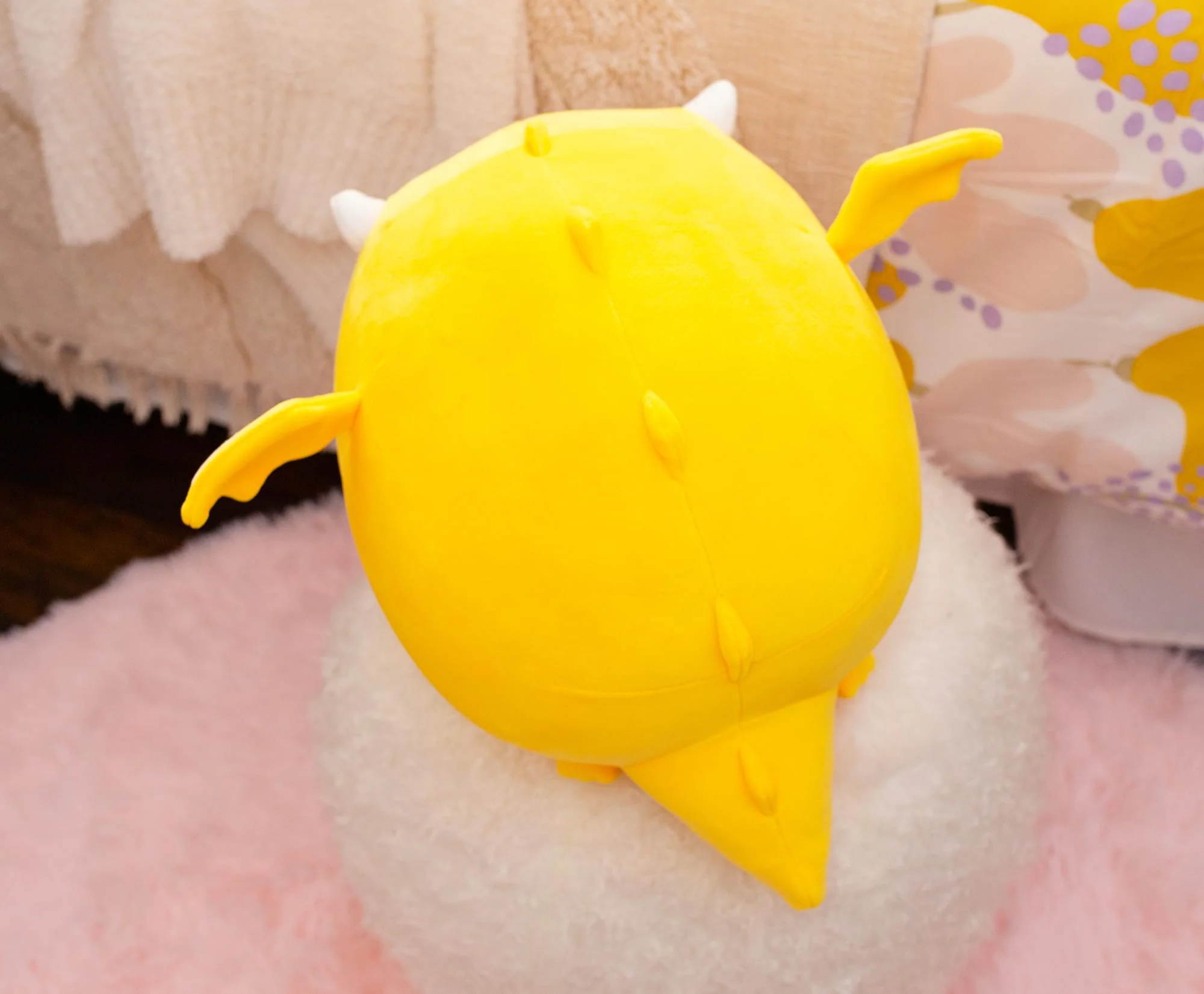 MochiOshis 12-Inch Character Plush Toy Animal Yellow Dragon | Fumiho Firoshi - Image 5