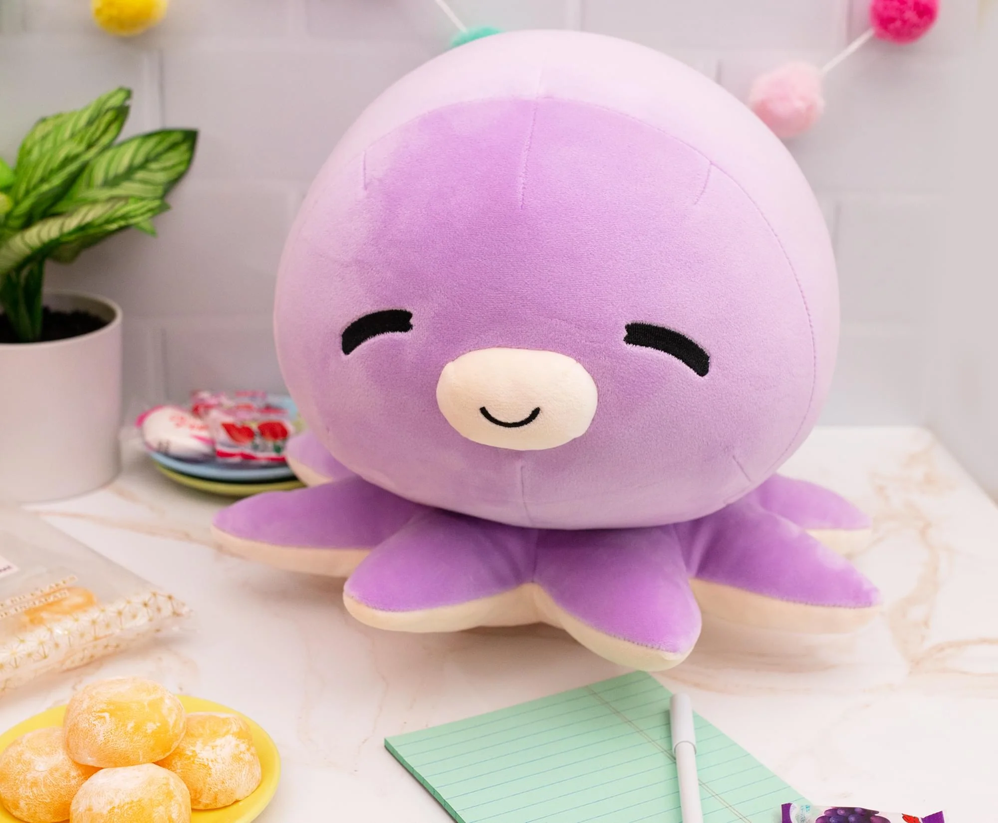 MochiOshis 12-Inch Character Plush Toy Animal Purple Octopus | Ibuki Inkyoshi - Image 4
