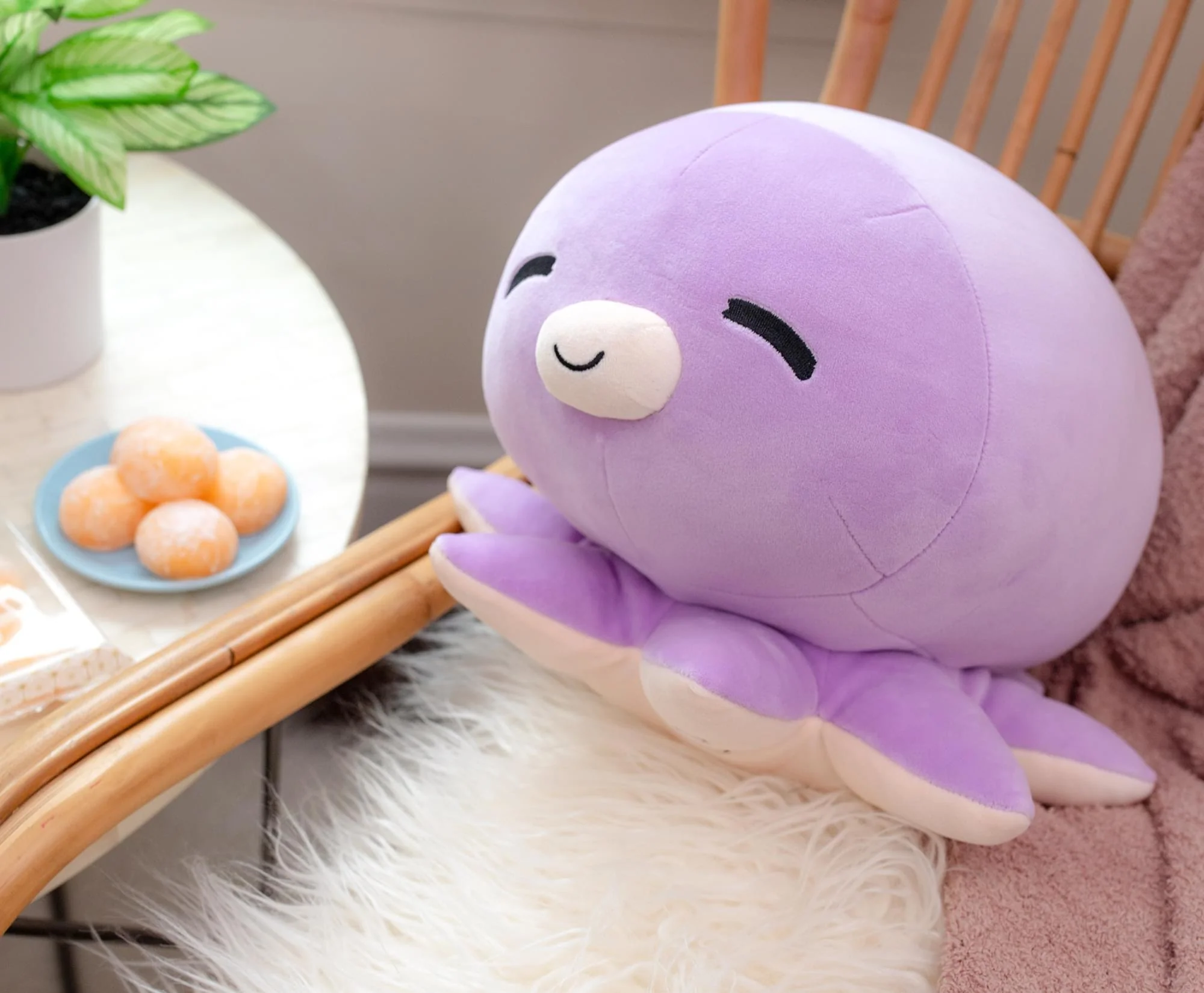 MochiOshis 12-Inch Character Plush Toy Animal Purple Octopus | Ibuki Inkyoshi - Image 6
