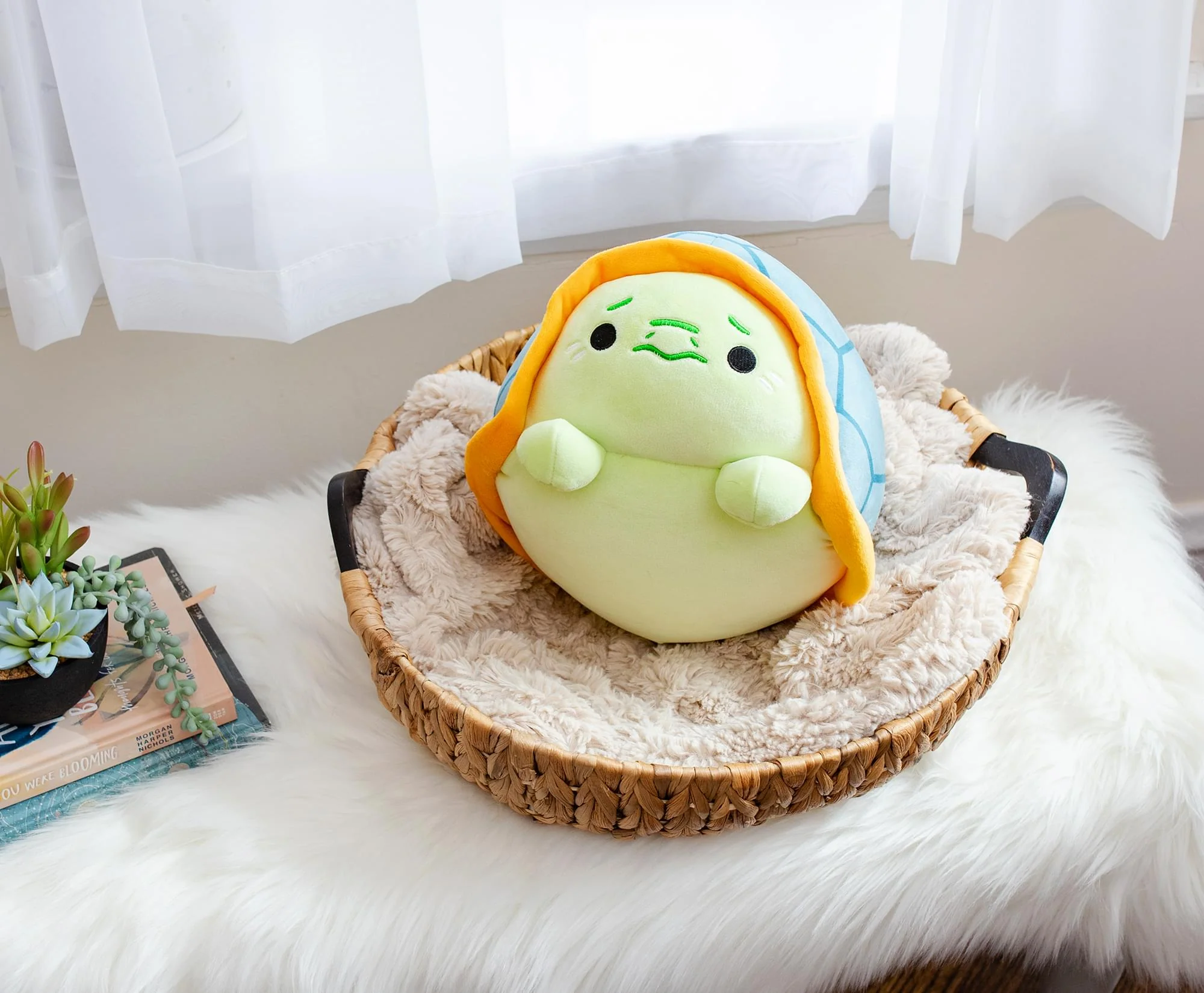MochiOshis Turtle 12-Inch Character Plush Toy | Jinba Osoioshi - Image 7