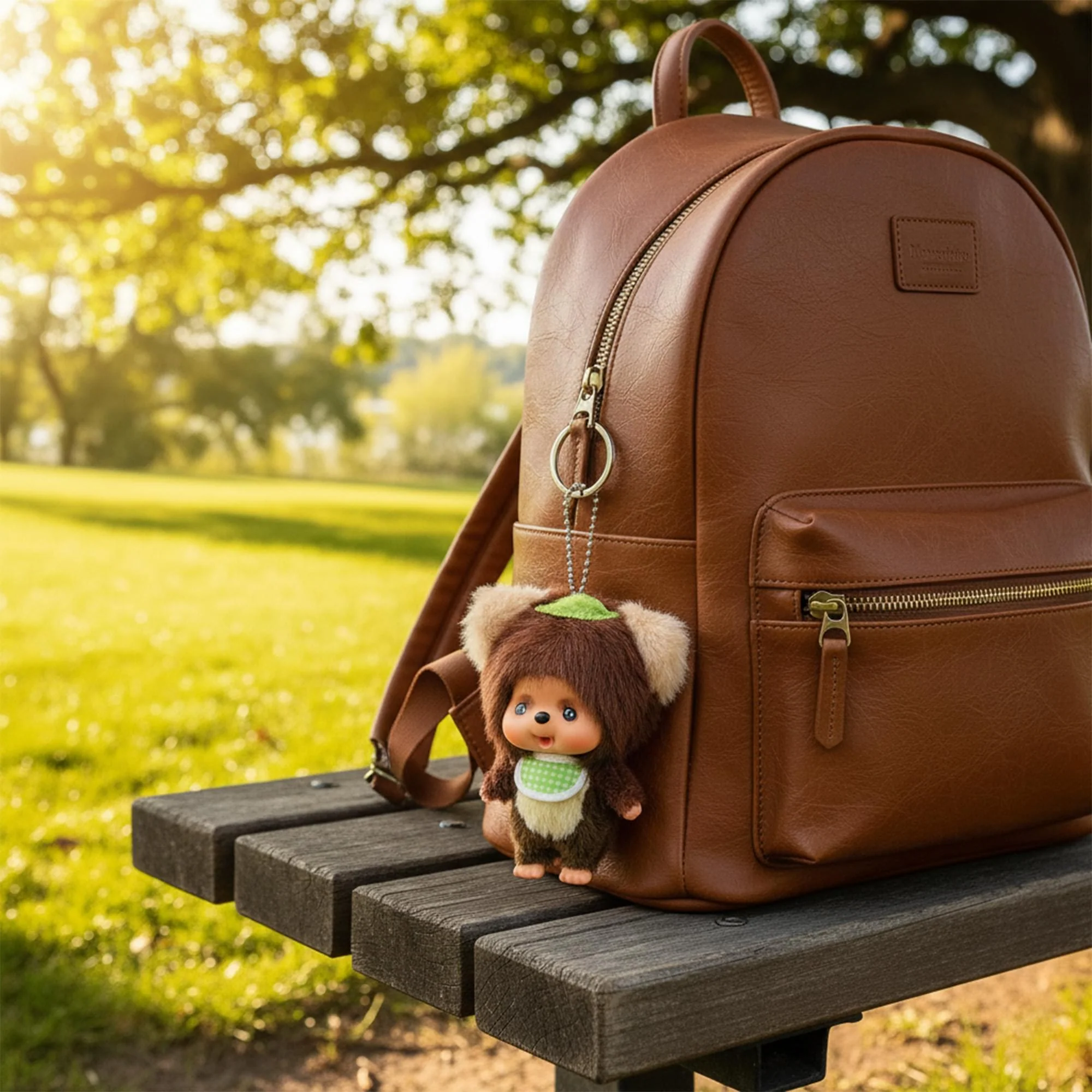 Monchhichi Friends TanuTanu 6 Inch Plush Keychain - Image 3