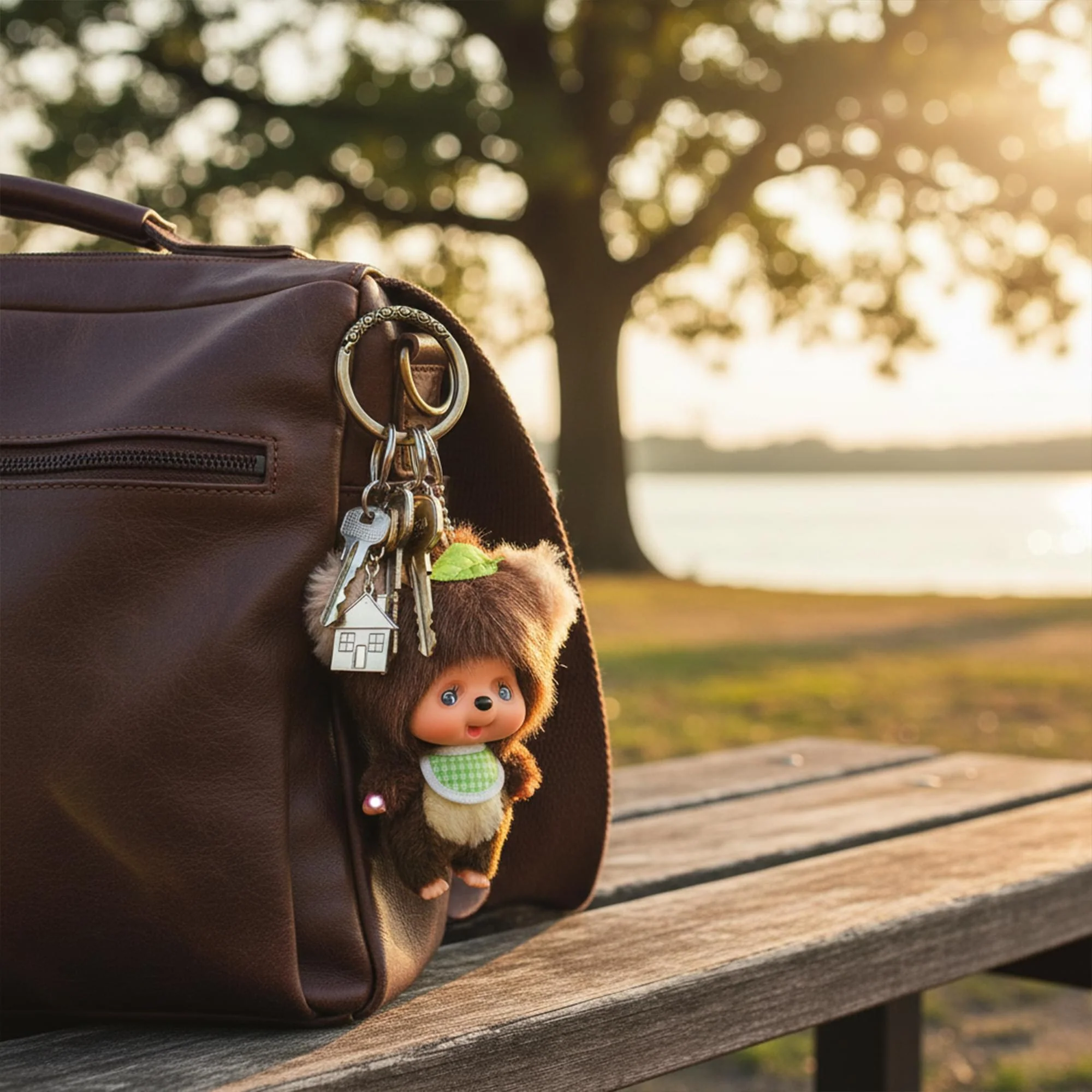 Monchhichi Friends TanuTanu 6 Inch Plush Keychain - Image 4