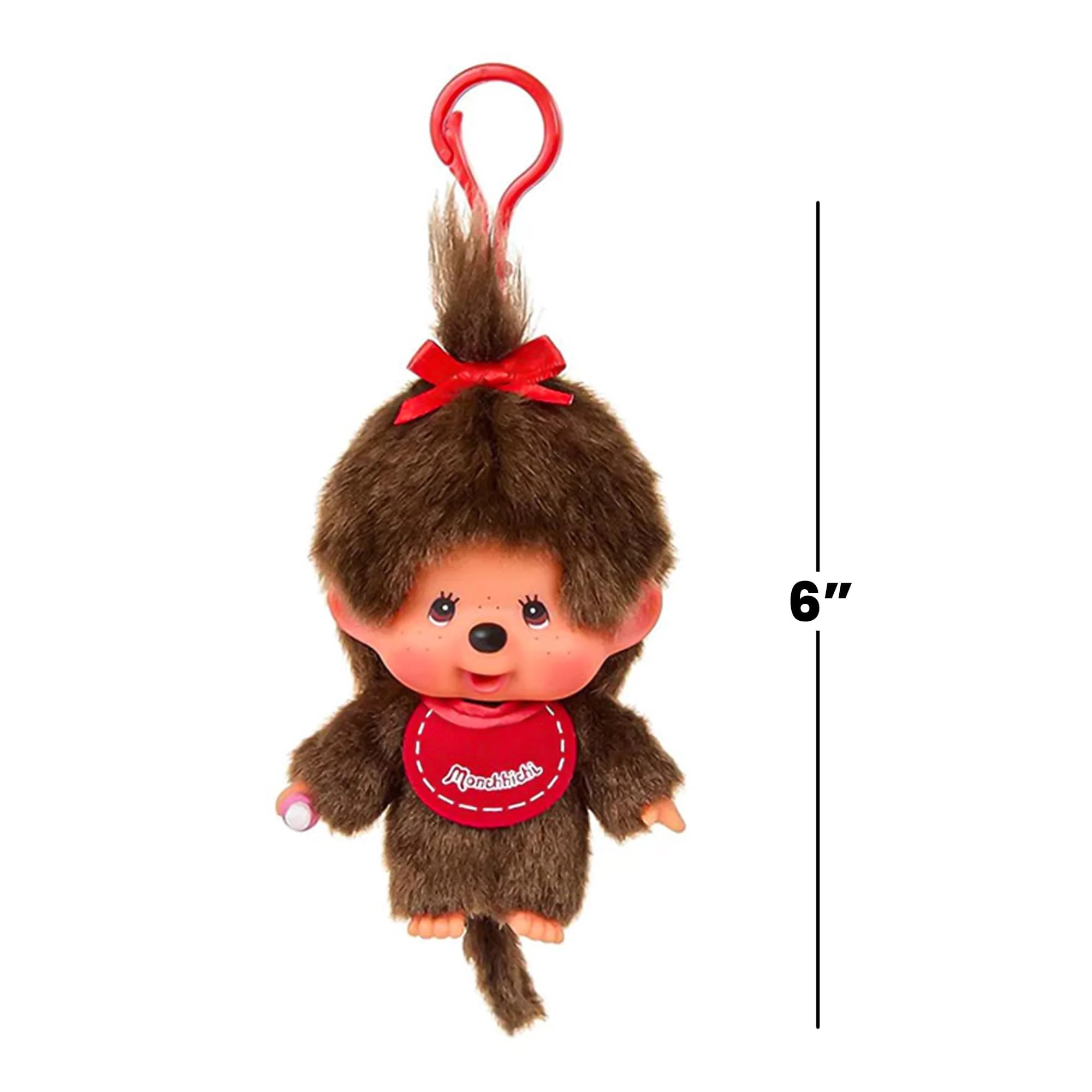 Monchhichi Girl 4 Inch Plsuh Keychain - Image 4