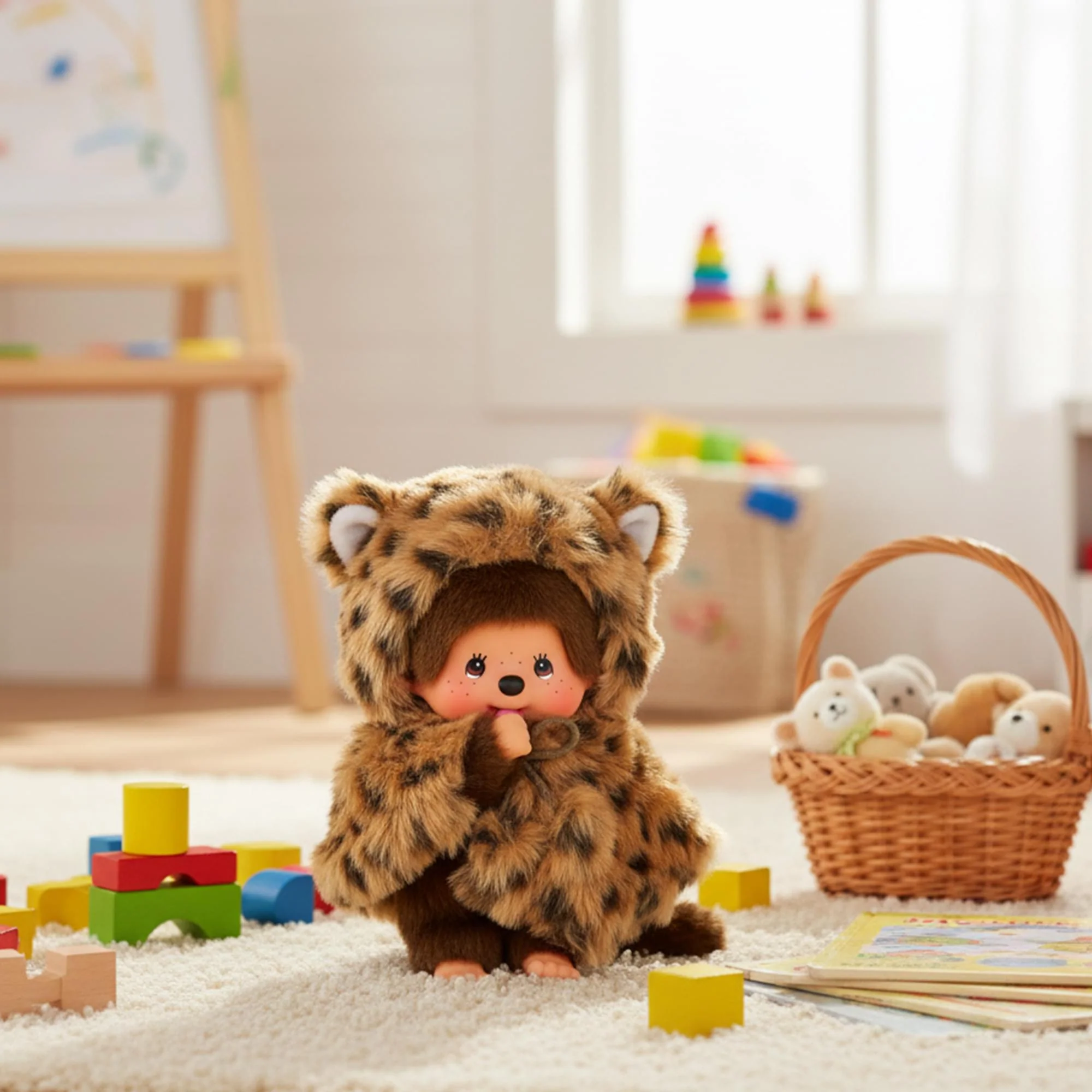 Monchhichi Leopard Hood Girl 8 Inch Plush - Image 5