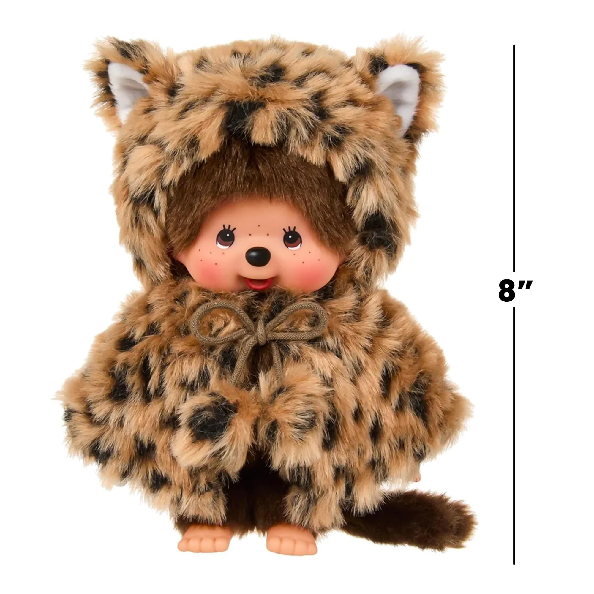 Monchhichi Leopard Hood Girl 8 Inch Plush - Image 7