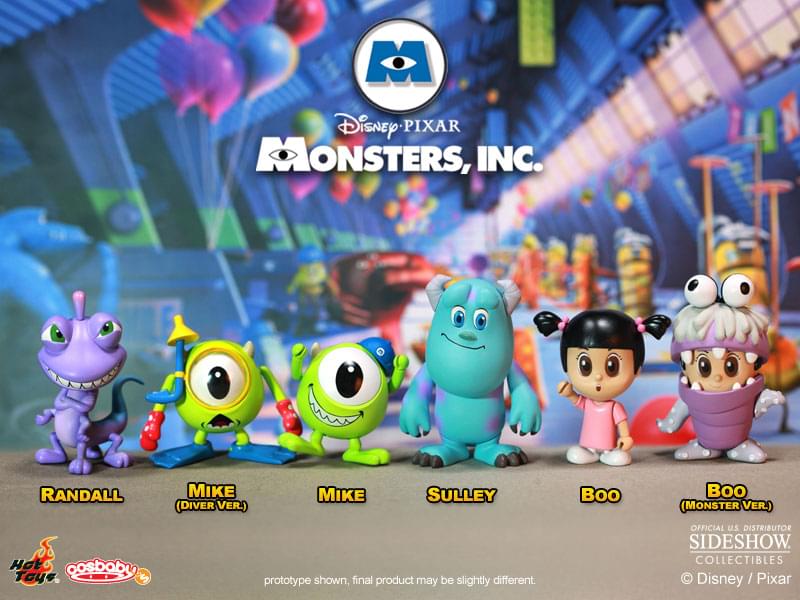 Monsters Inc. 3" Cosbaby Figures, Set of 6 - Image 3