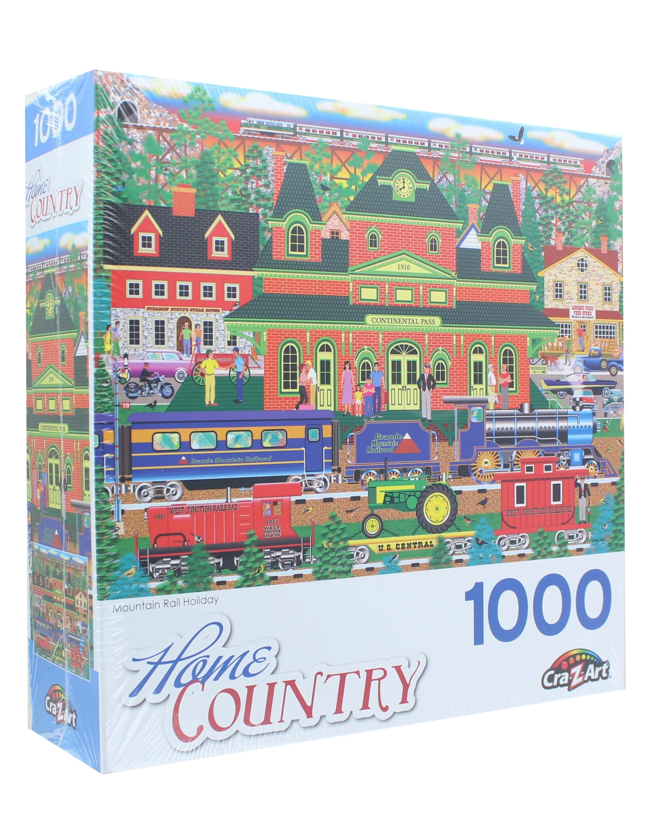 Mountain Rail Holiday 1000 Piece Jigsaw Puzzle - Image 2