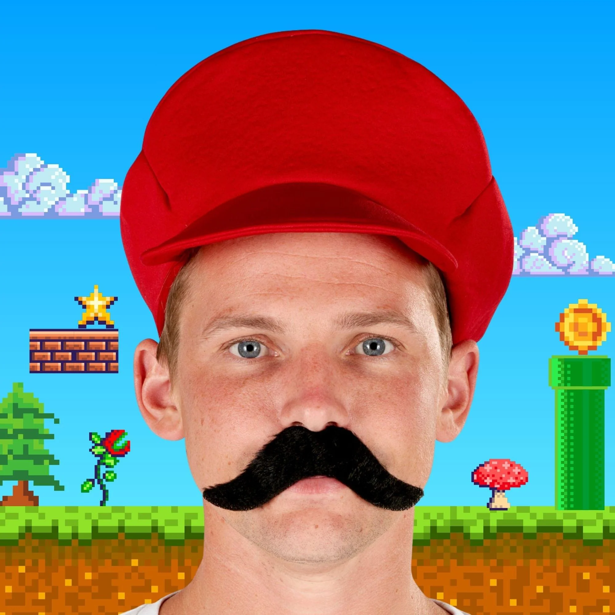 Moustache Single Pack Costume Accessory - Image 2