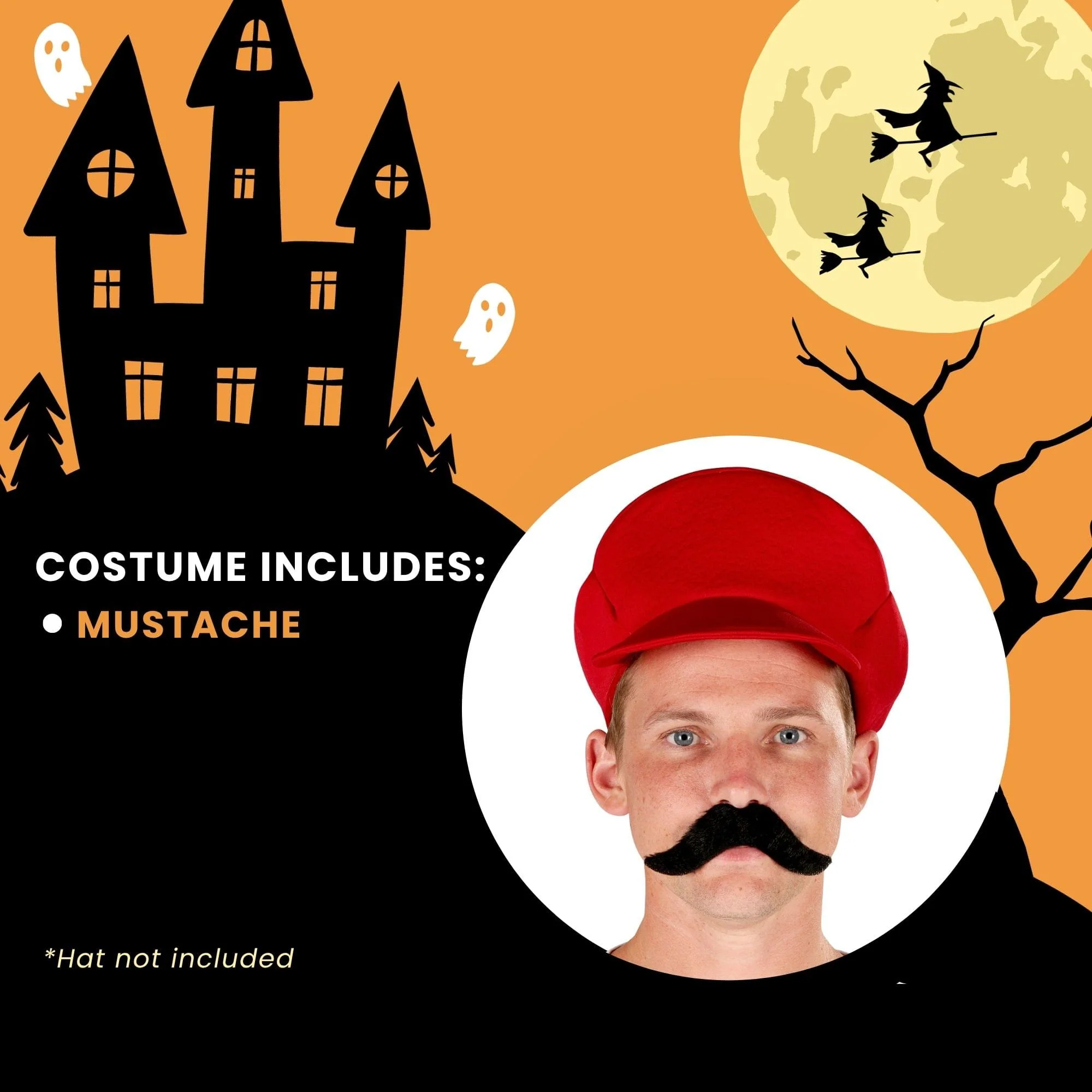 Moustache Single Pack Costume Accessory - Image 4