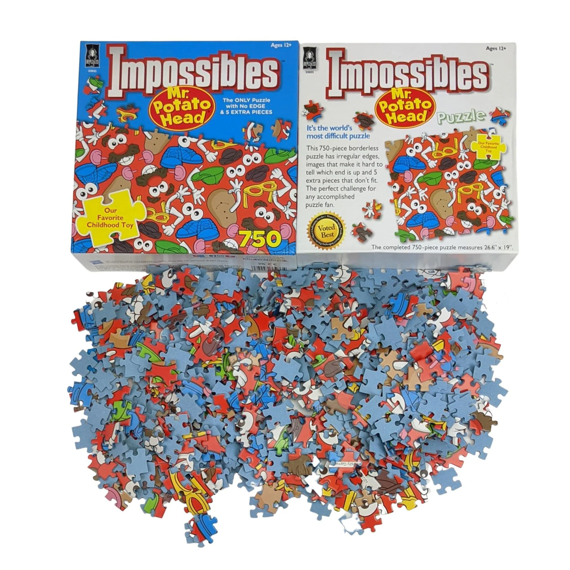 Mr. Potato Head Impossibles 1000 Piece Jigsaw Puzzle | No Edge | 5 Extra Pieces - Image 3